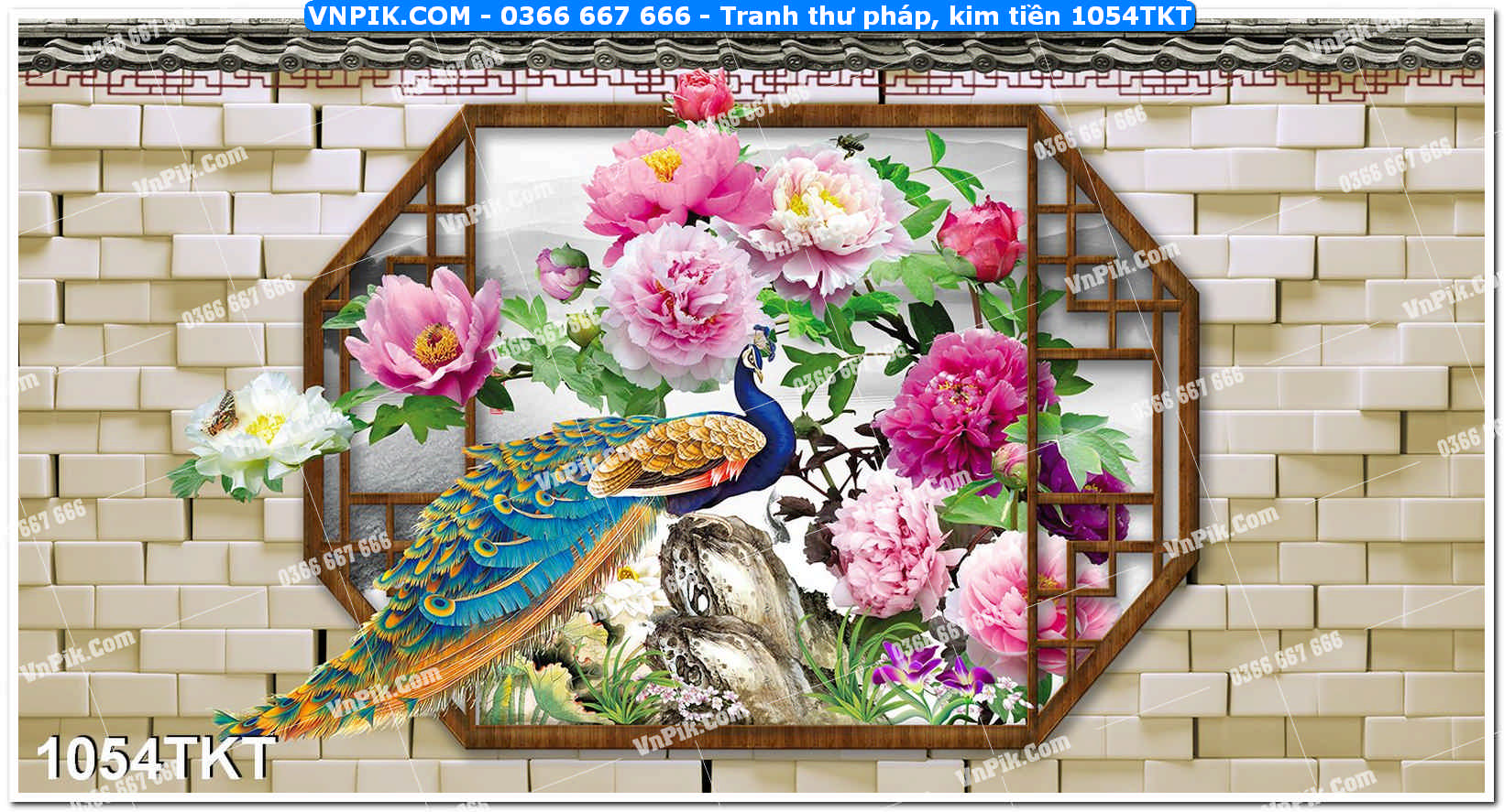 Tranh Thư Pháp – Kim Tiền 1054TKT