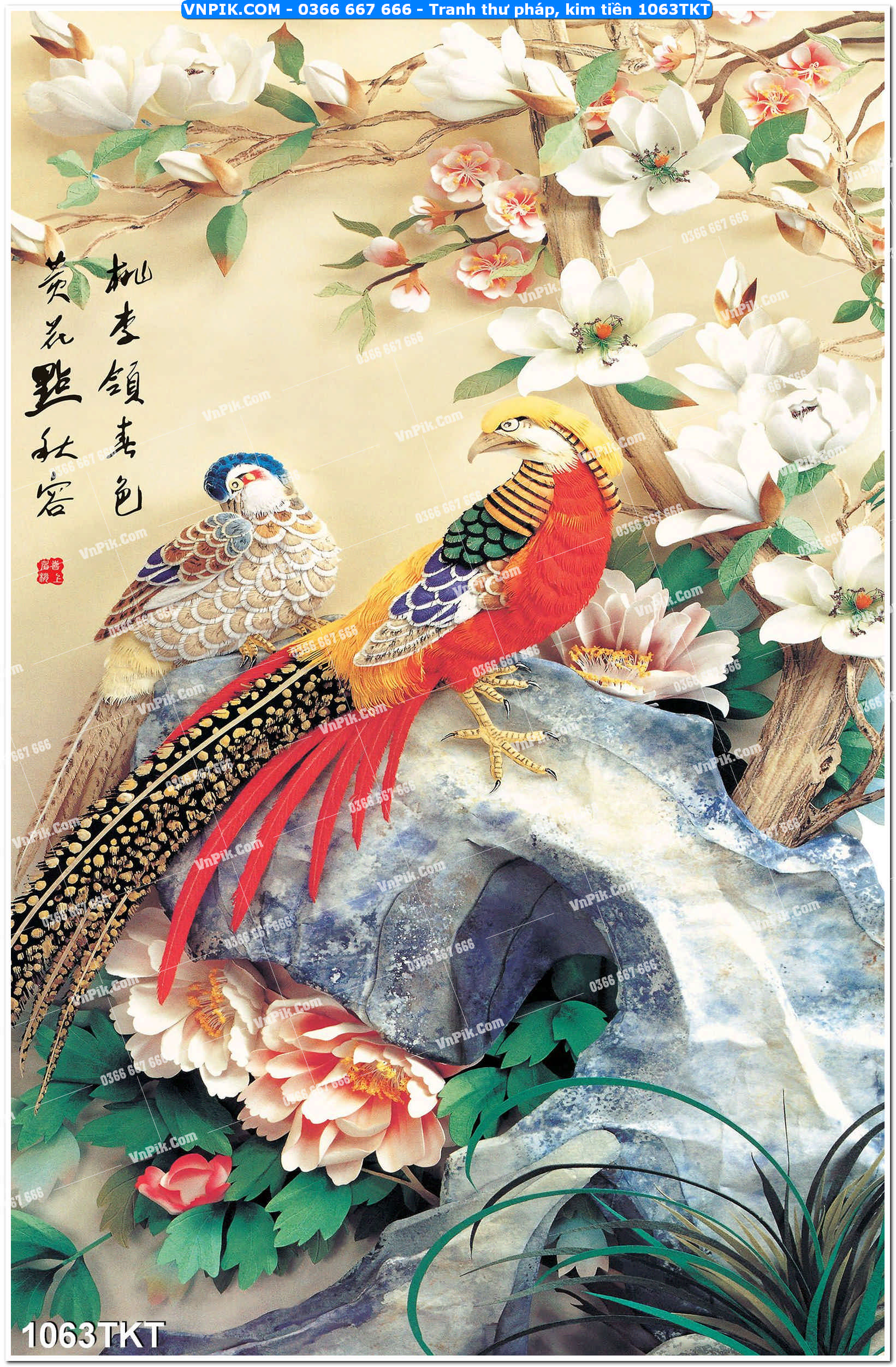 Tranh Thư Pháp – Kim Tiền 1063TKT