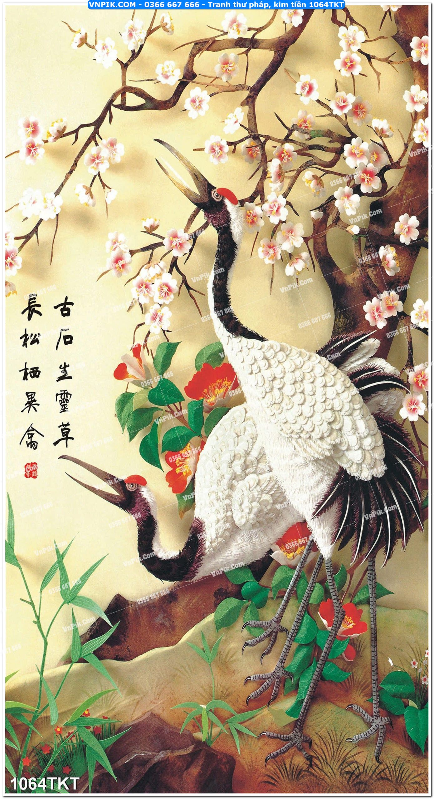 Tranh Thư Pháp – Kim Tiền 1064TKT