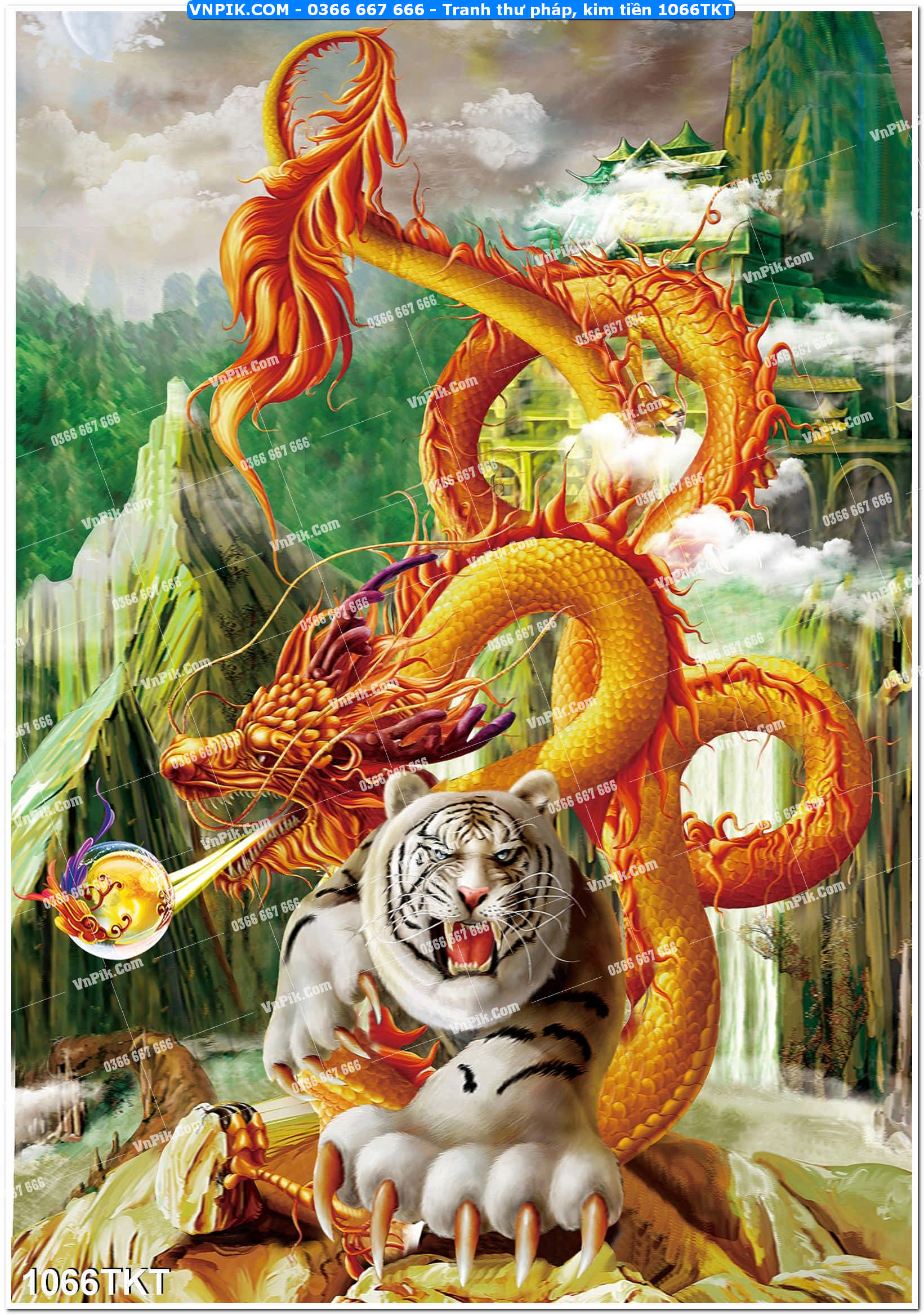 Tranh Thư Pháp – Kim Tiền 1066TKT