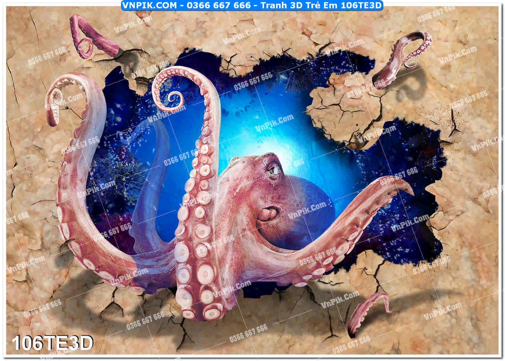 Tranh 3D Trẻ Em 106TE3D
