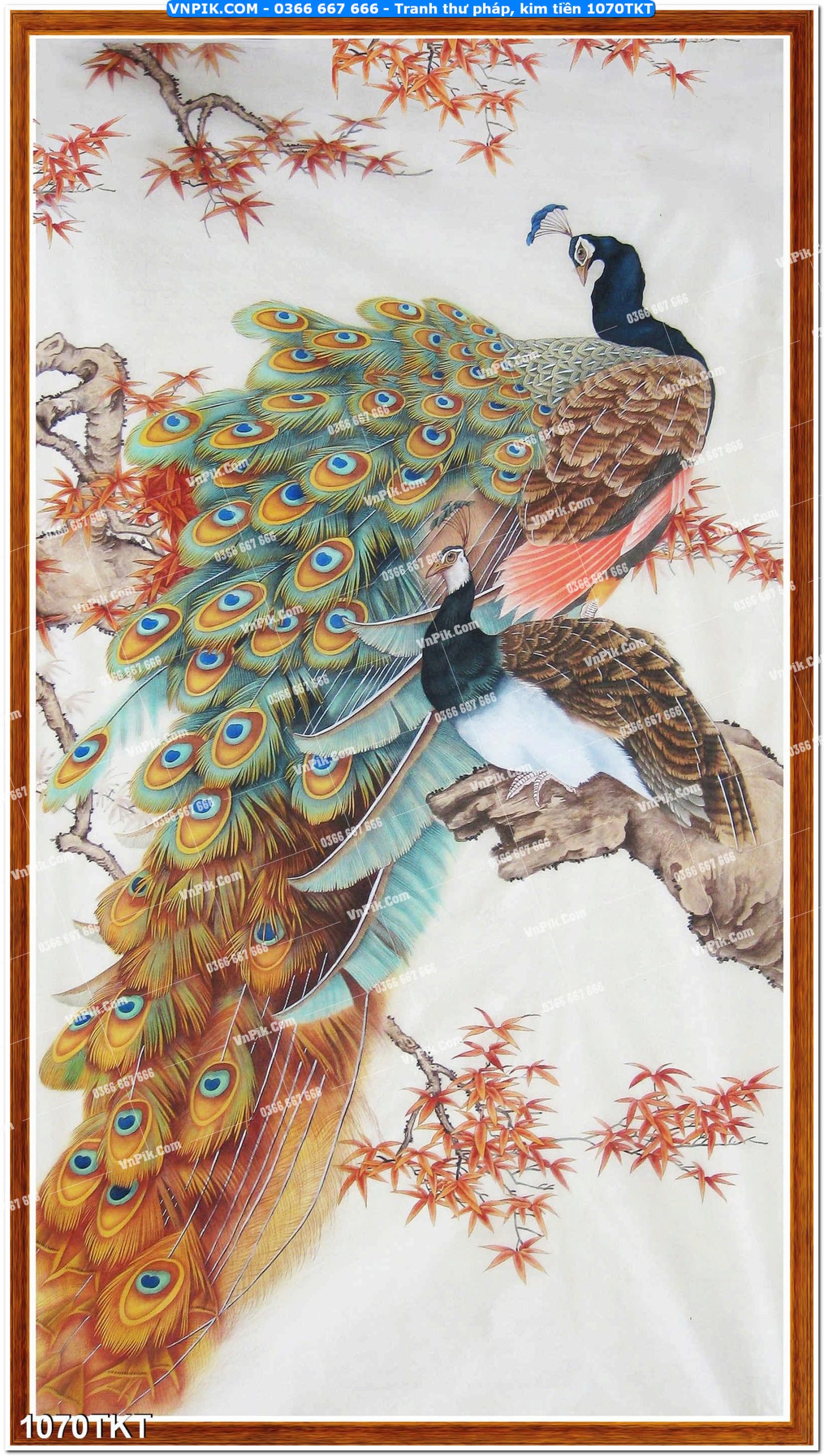 Tranh Thư Pháp – Kim Tiền 1070TKT