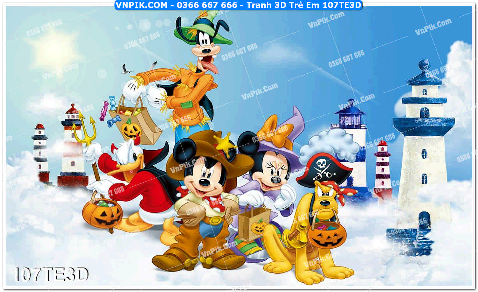 Tranh 3D Trẻ Em 107TE3D