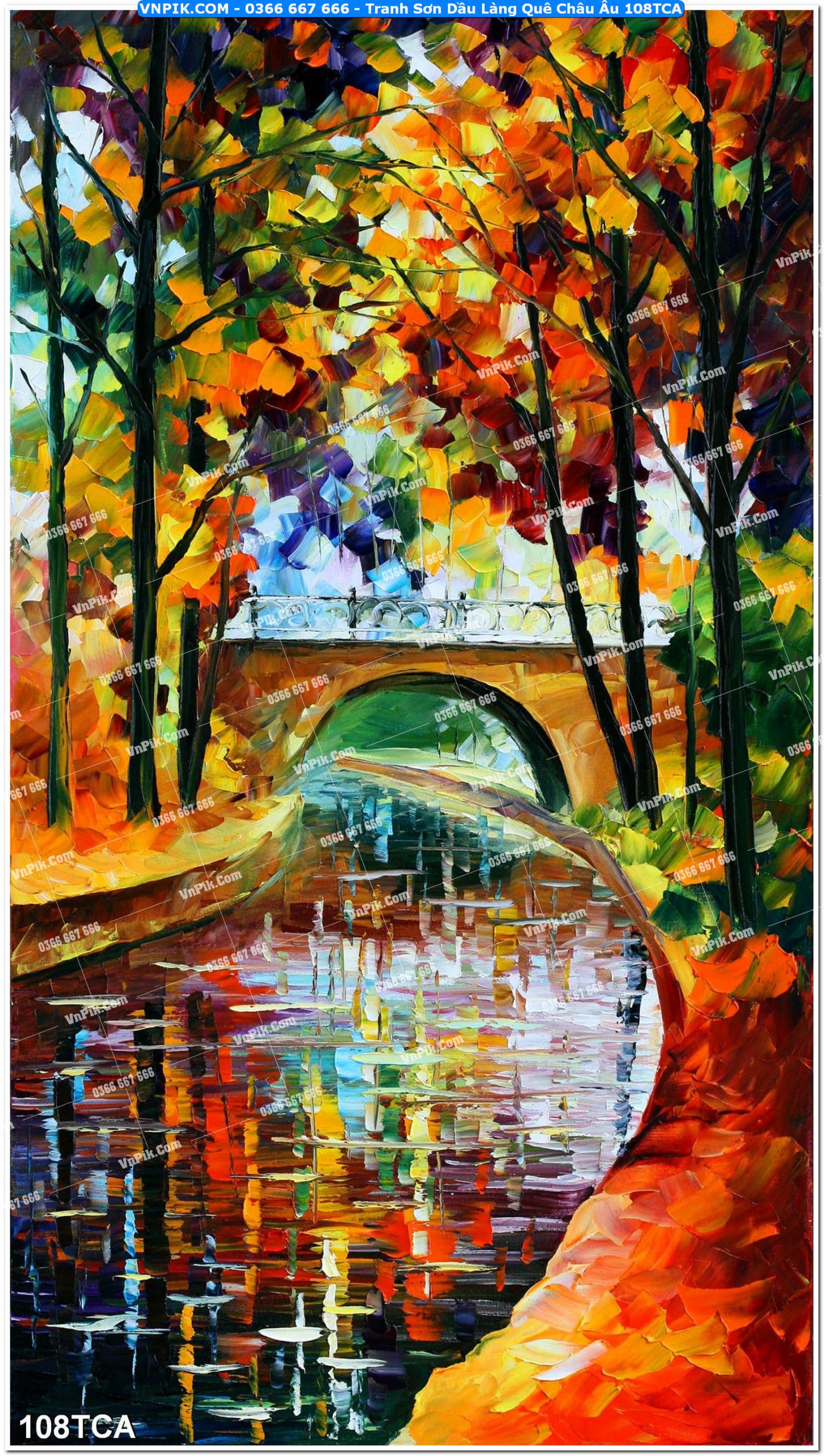 Tranh Sơn Dầu Làng Quê Châu Âu (108TCA)