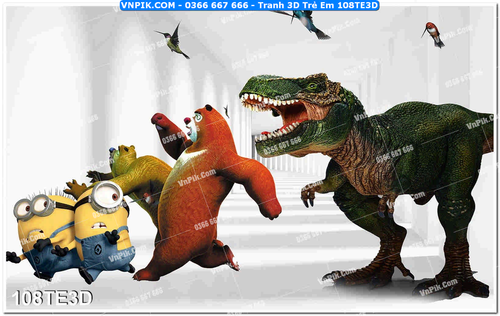 Tranh 3D Trẻ Em 108TE3D