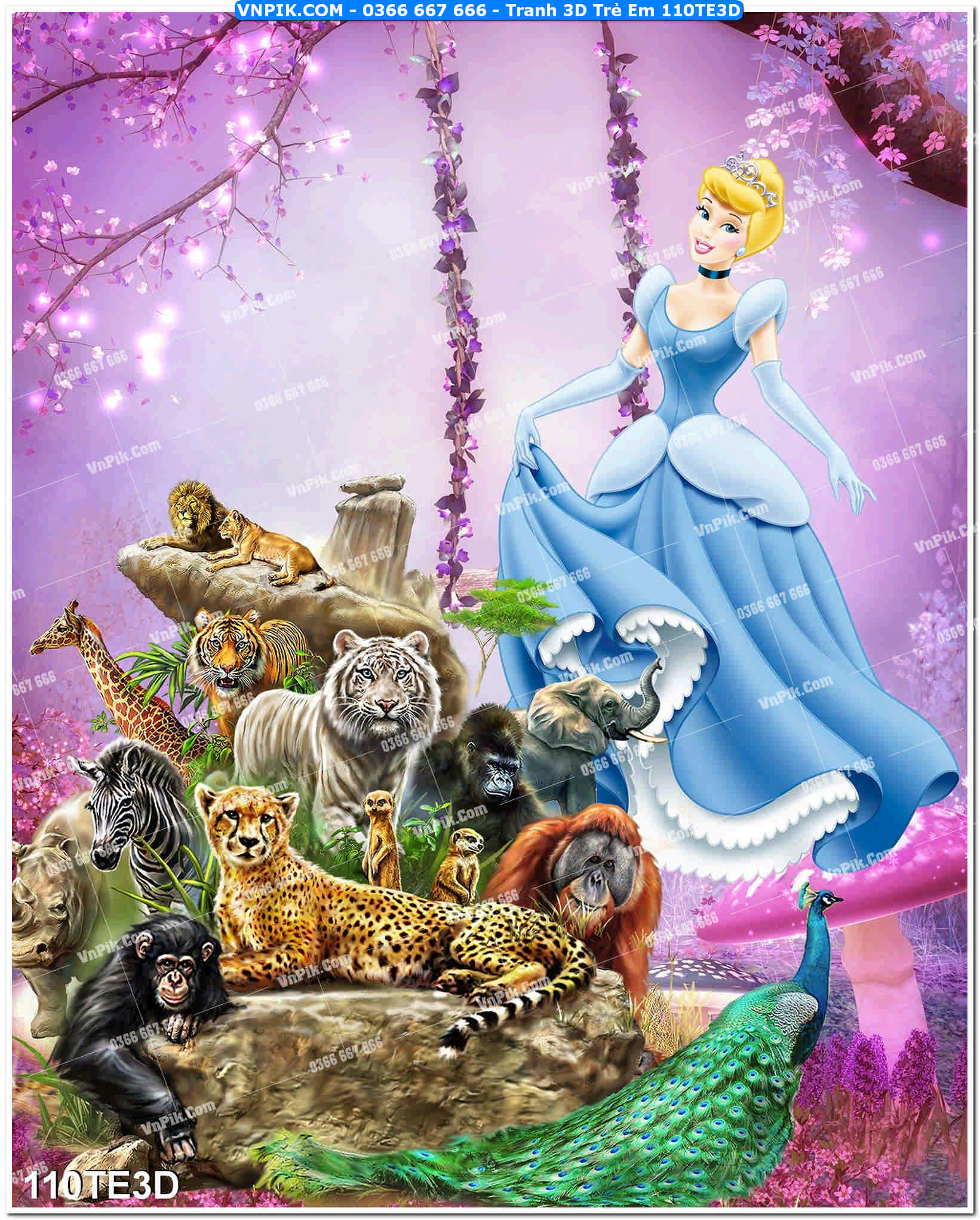 Tranh 3D Trẻ Em 110TE3D