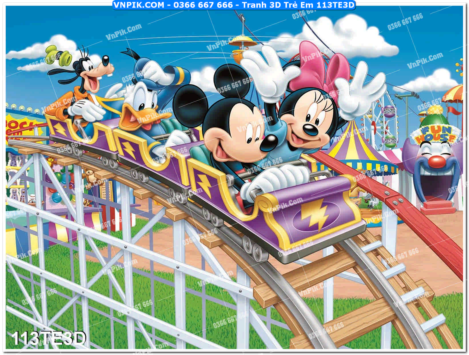 Tranh 3D Trẻ Em 113TE3D