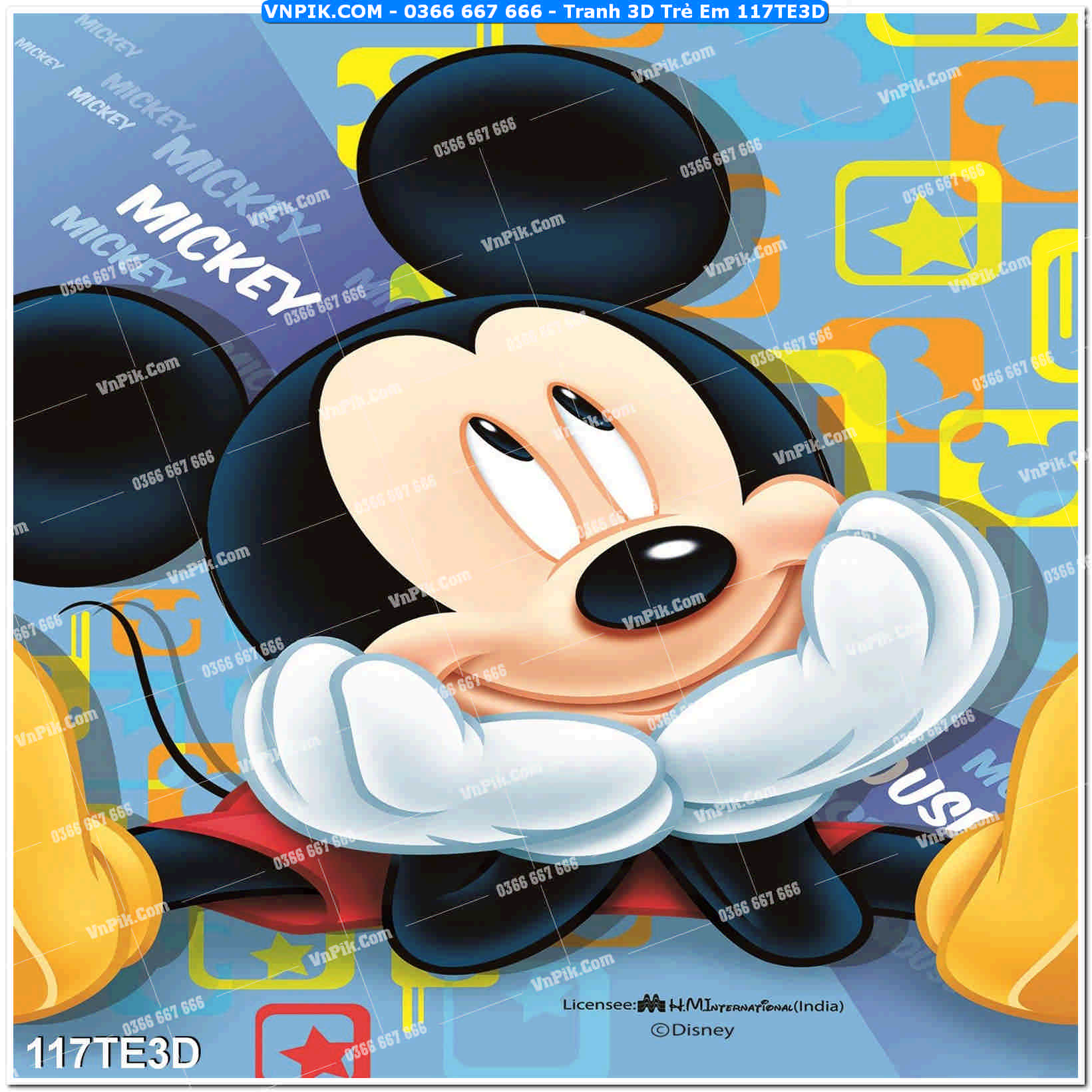 Tranh 3D Trẻ Em 117TE3D