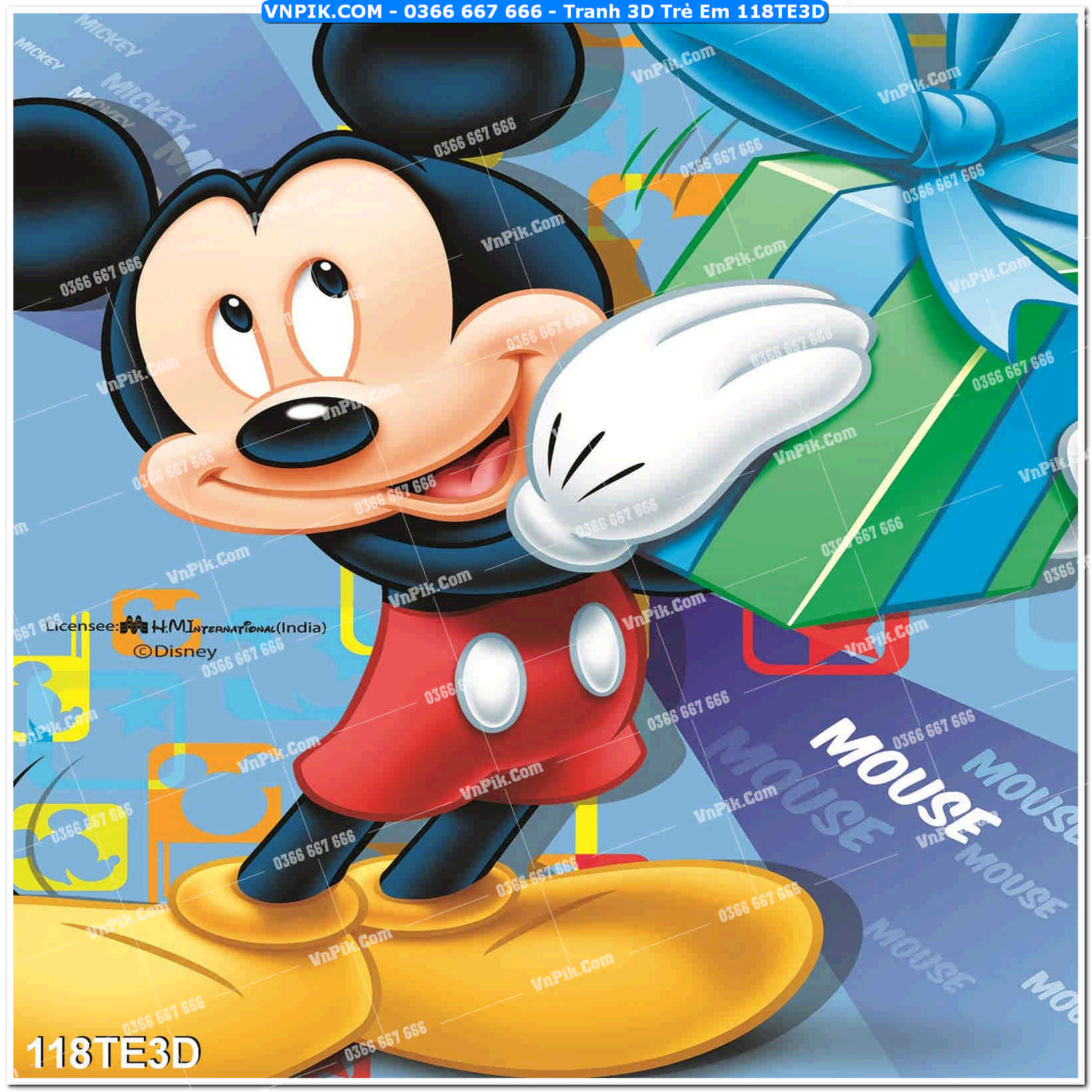 Tranh 3D Trẻ Em 118TE3D