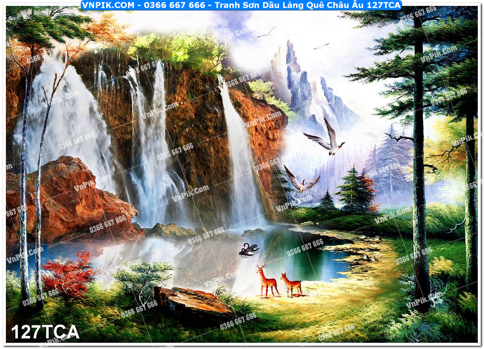 Tranh Sơn Dầu Làng Quê Châu Âu (127TCA)