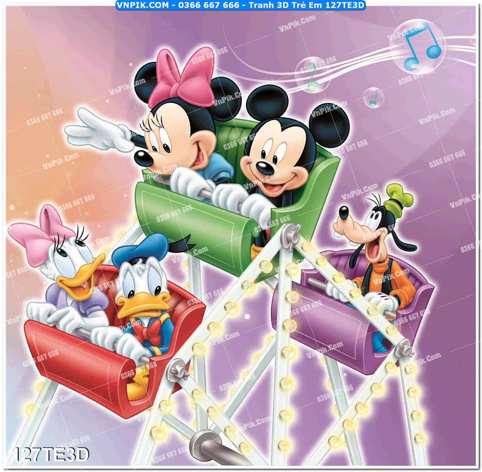 Tranh 3D Trẻ Em 127TE3D