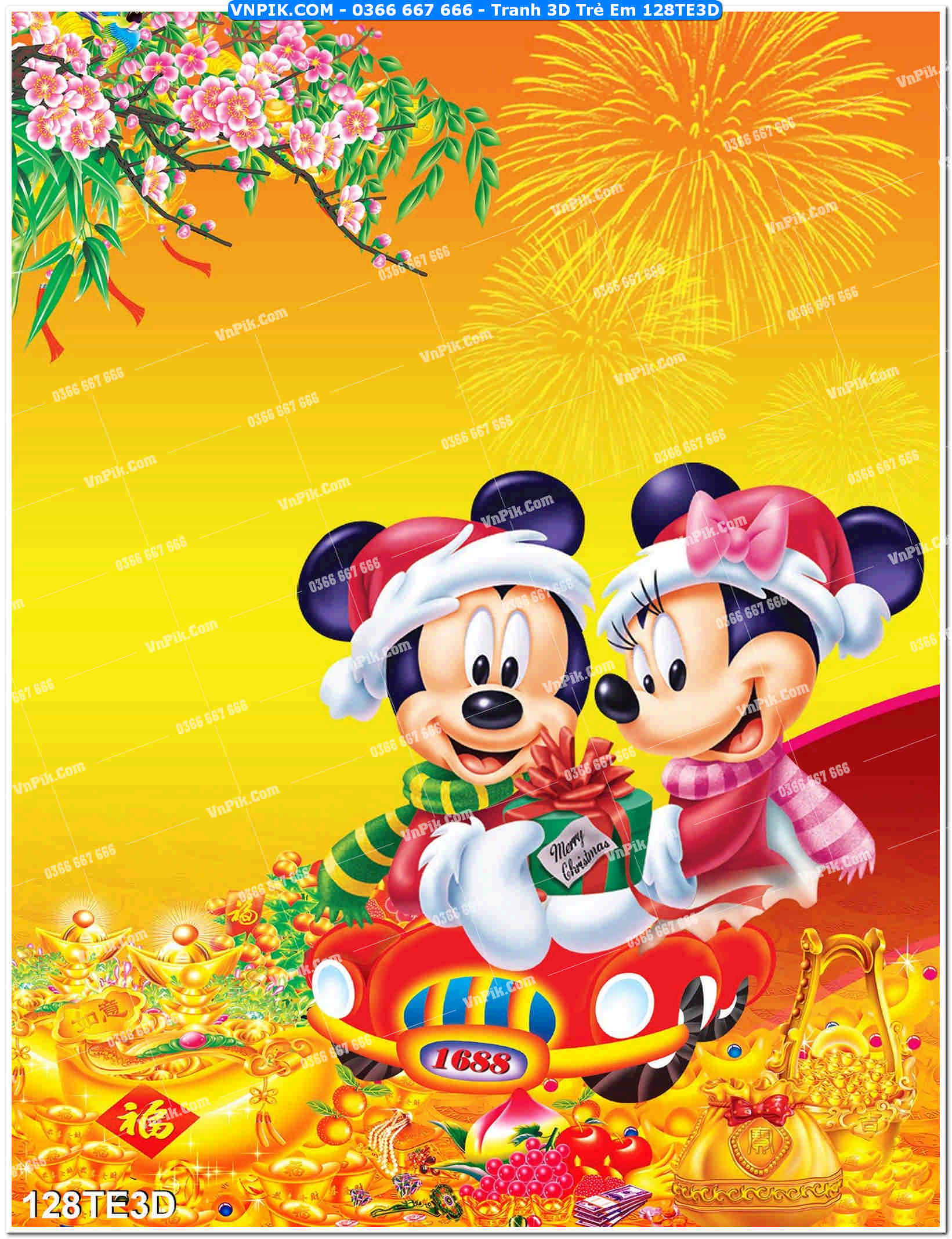 Tranh 3D Trẻ Em 128TE3D