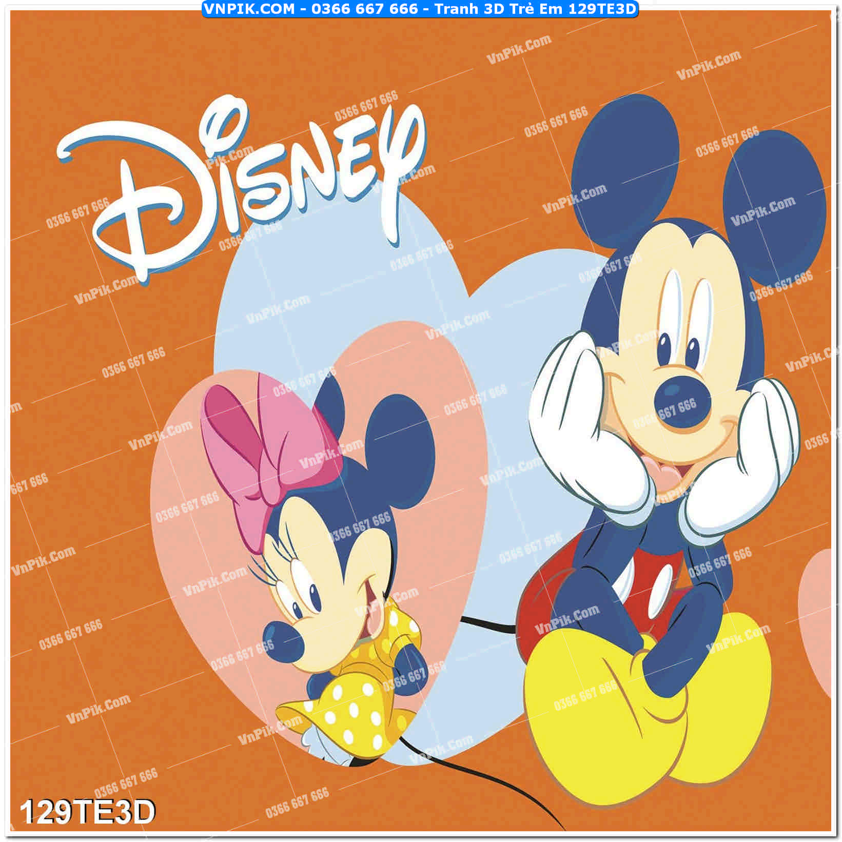 Tranh 3D Trẻ Em 129TE3D