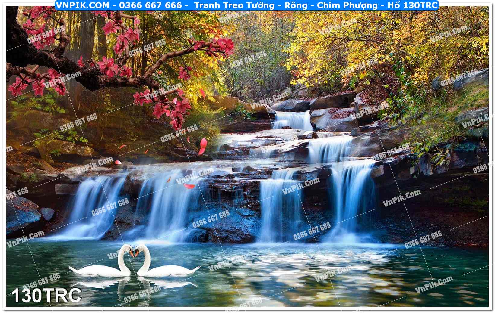 Tranh Treo Tường – Rồng – Chim Phượng – Hổ 130TRC