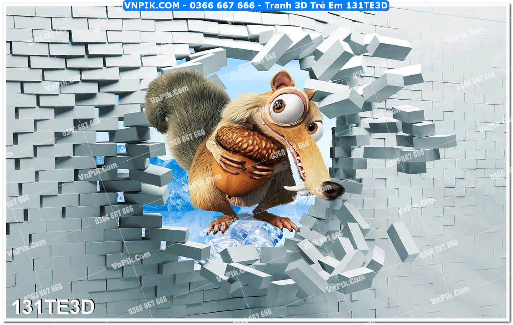 Tranh 3D Trẻ Em 131TE3D