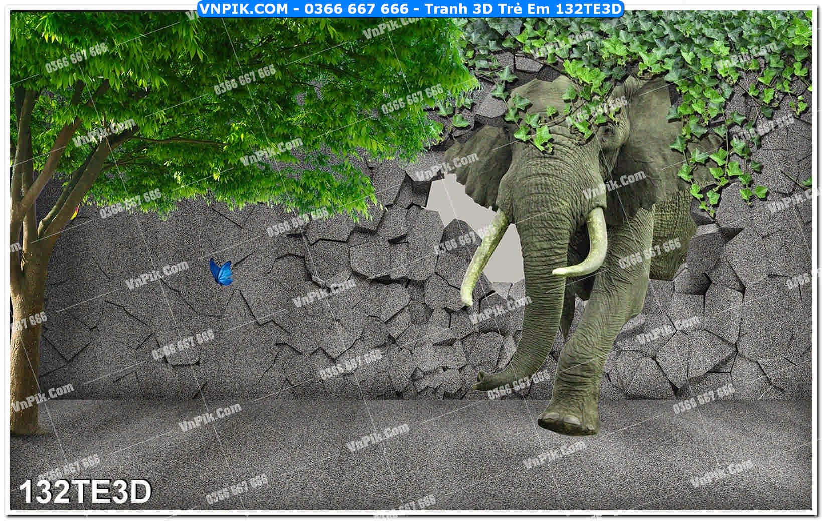 Tranh 3D Trẻ Em 132TE3D