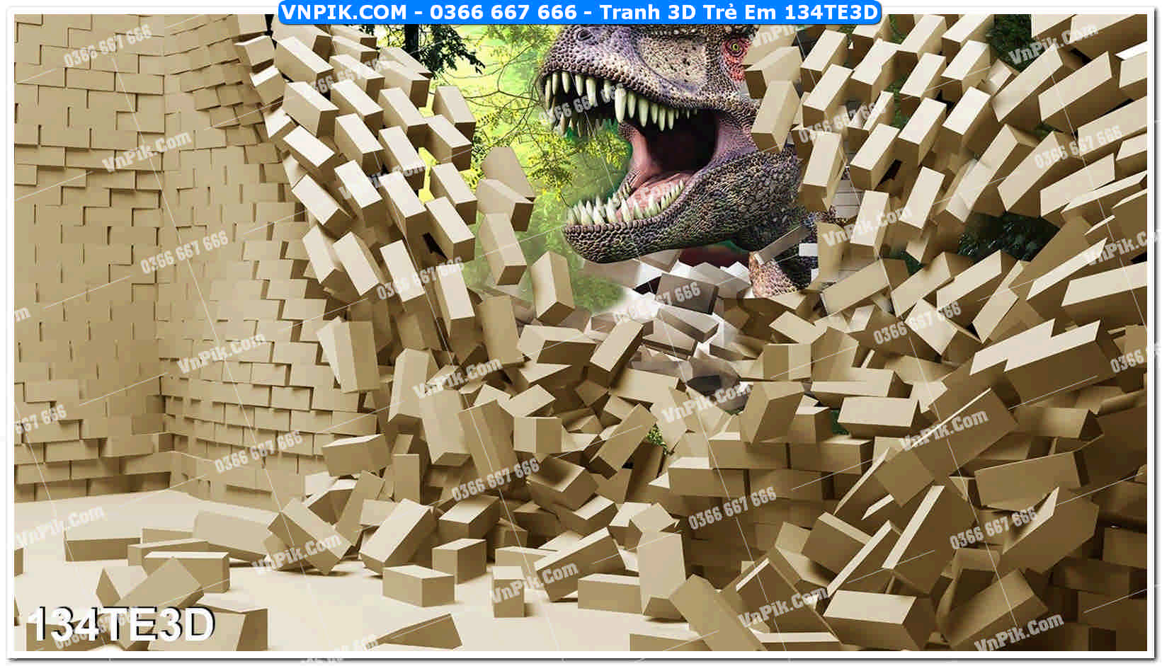 Tranh 3D Trẻ Em 134TE3D