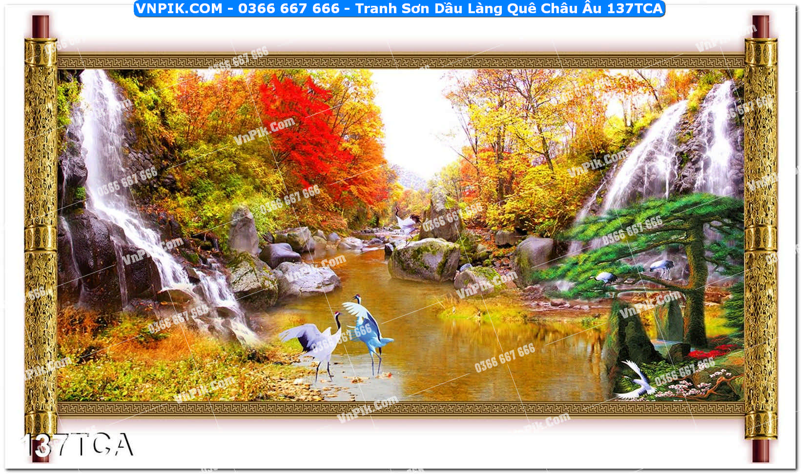 Tranh Sơn Dầu Làng Quê Châu Âu (137TCA)