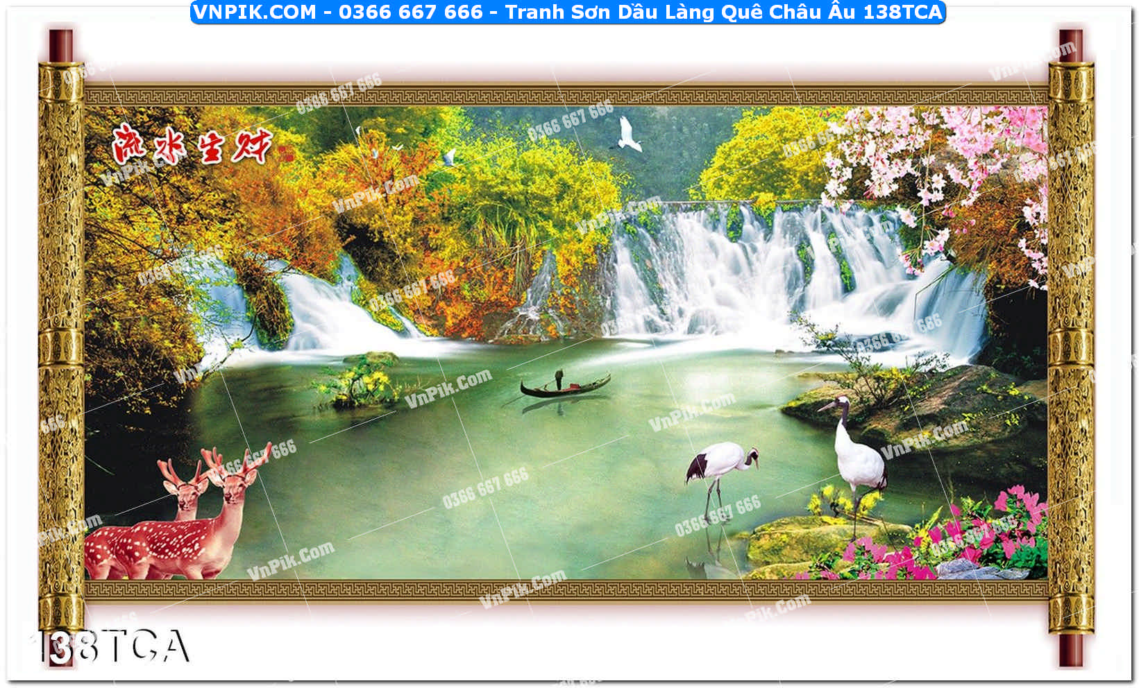 Tranh Sơn Dầu Làng Quê Châu Âu (138TCA)