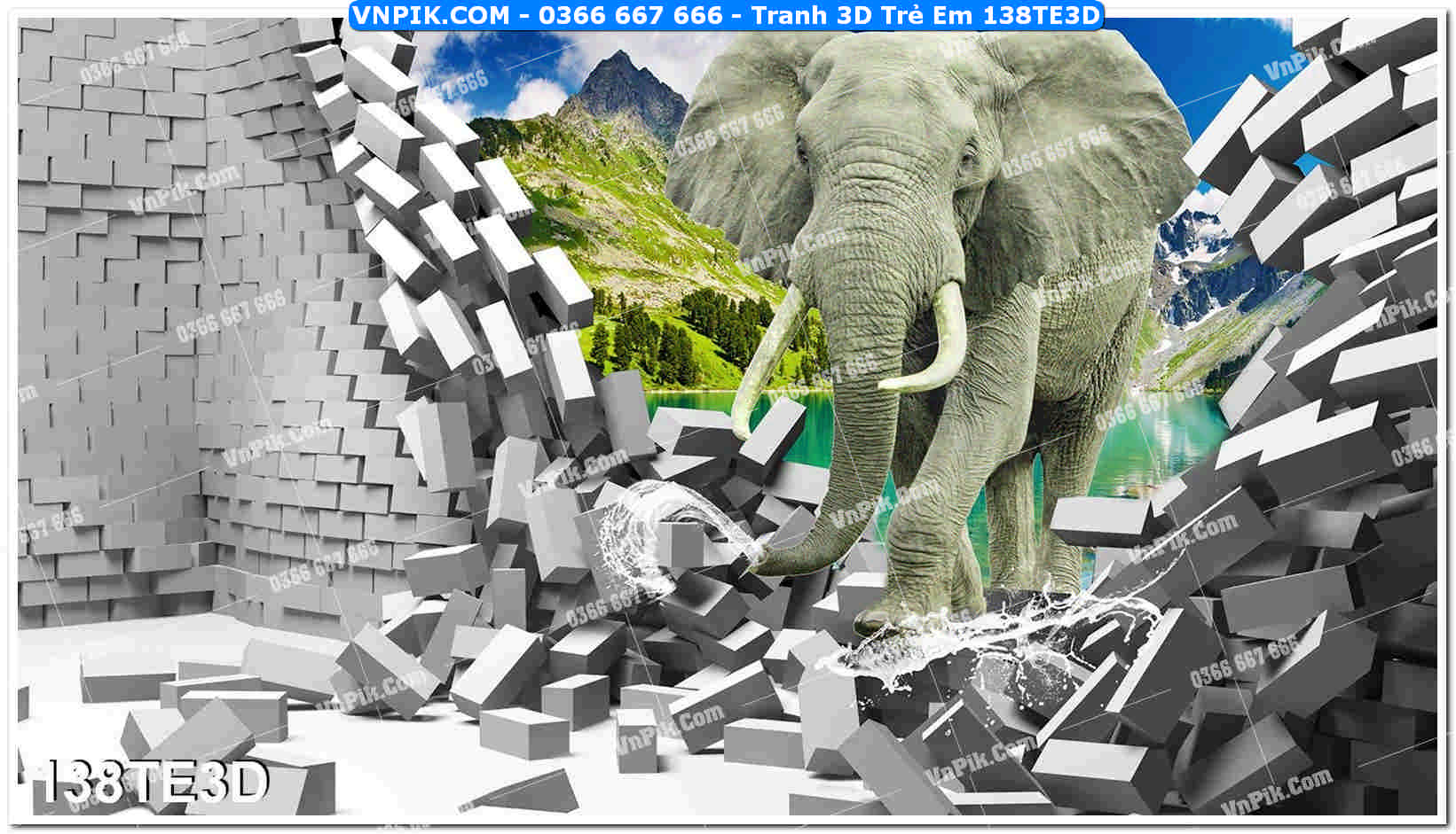 Tranh 3D Trẻ Em 138TE3D