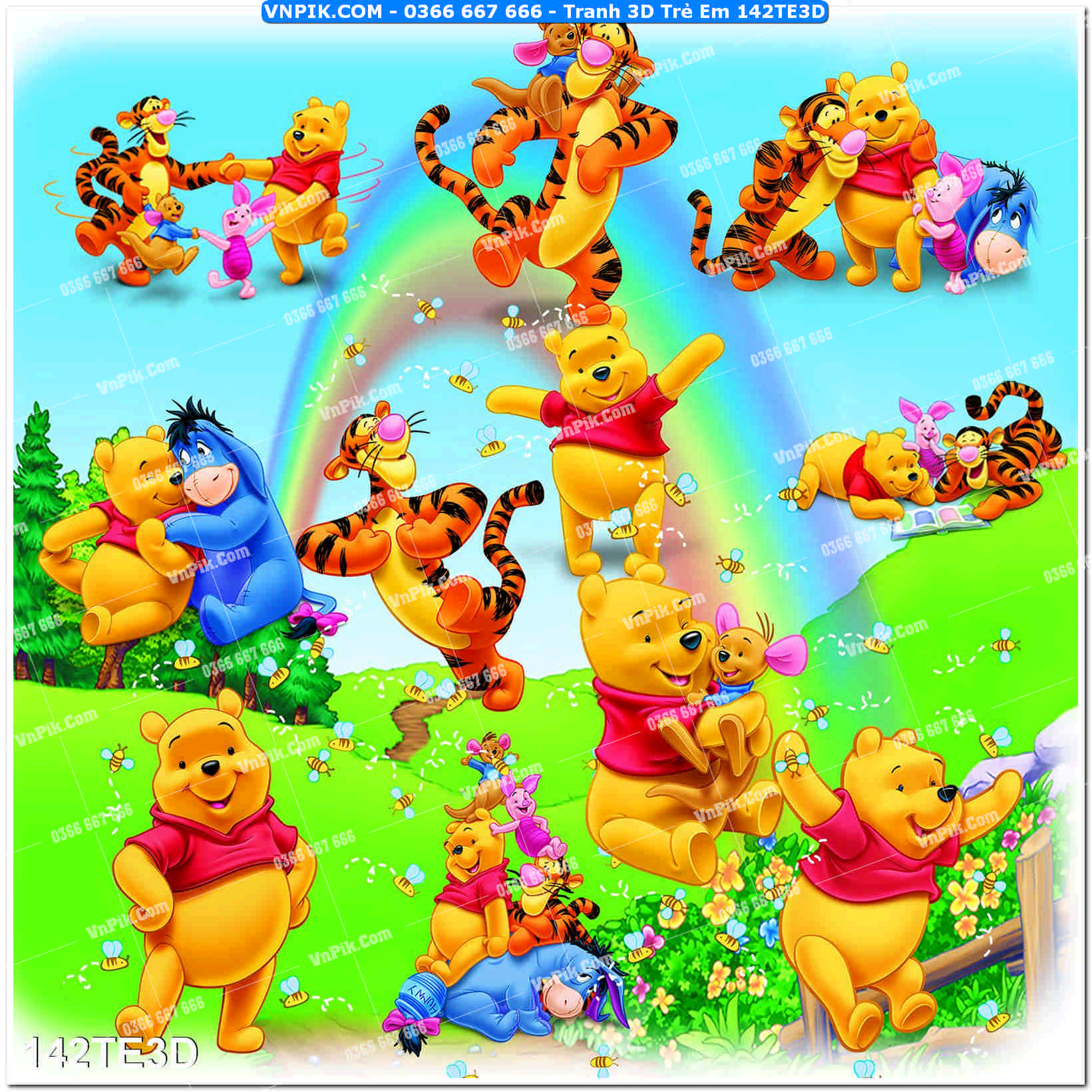 Tranh 3D Trẻ Em 142TE3D