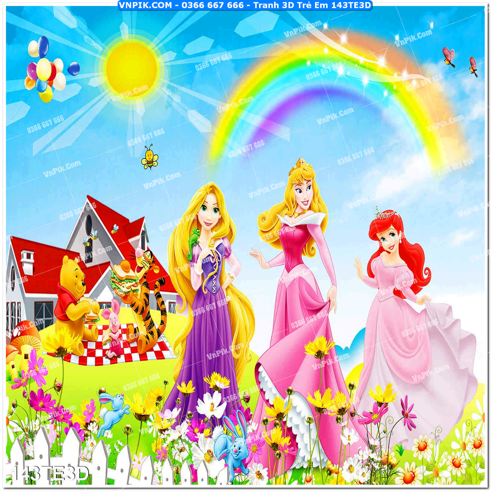 Tranh 3D Trẻ Em 143TE3D