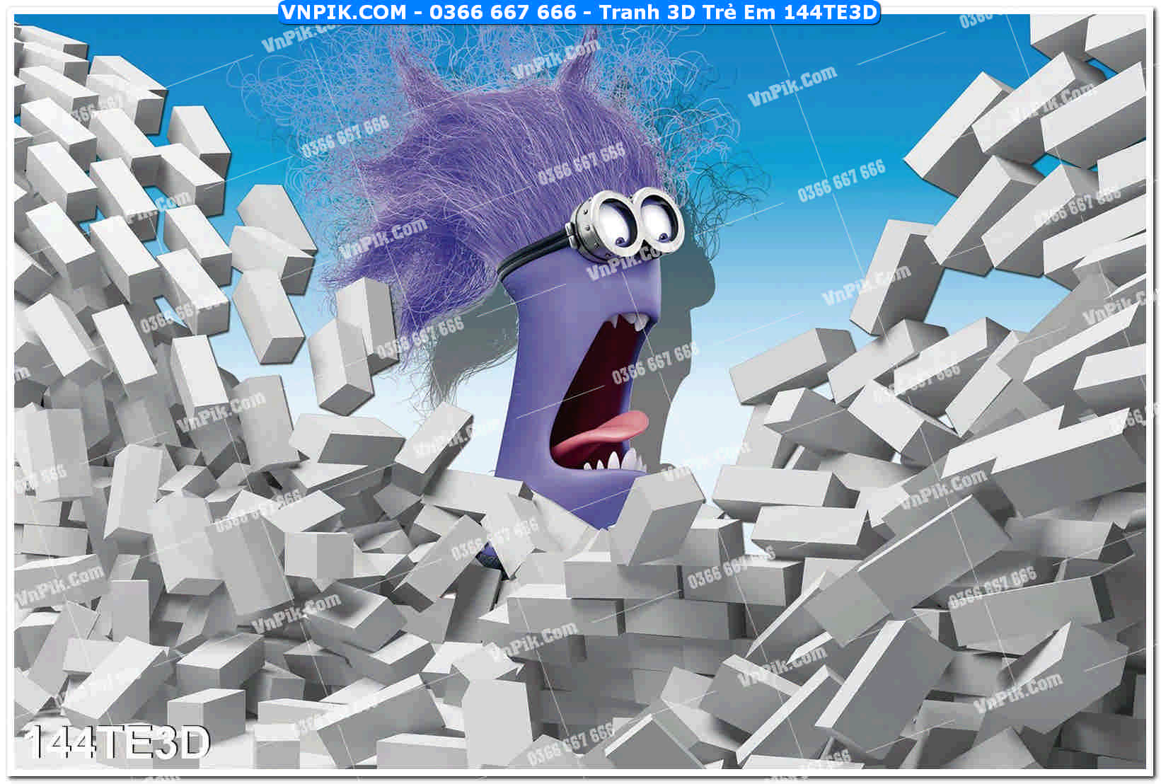 Tranh 3D Trẻ Em 144TE3D