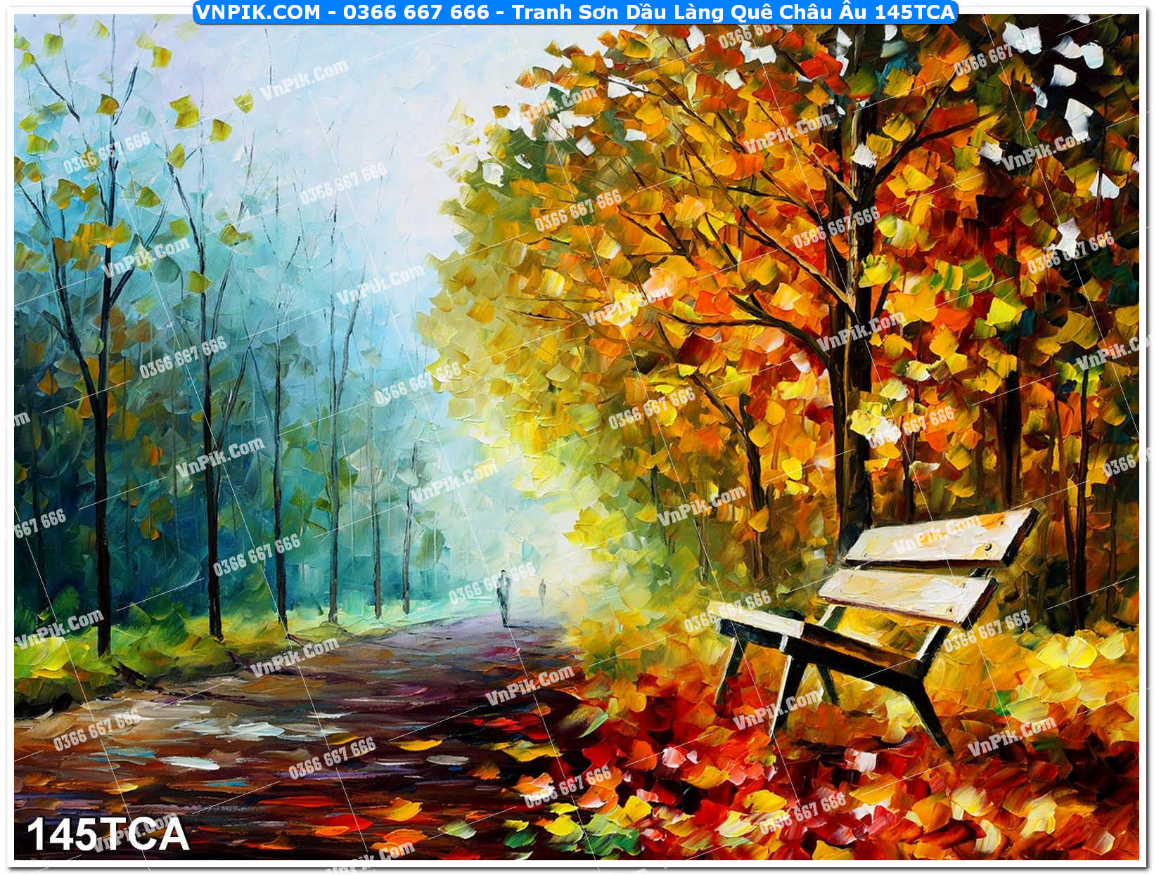 Tranh Sơn Dầu Làng Quê Châu Âu (145TCA)