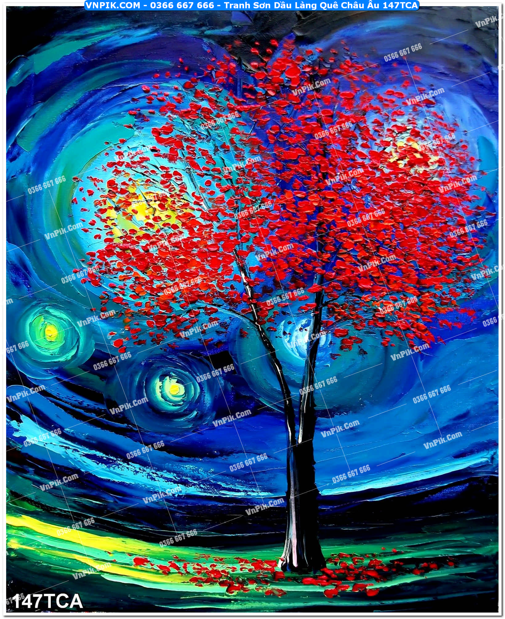 Tranh Sơn Dầu Làng Quê Châu Âu (147TCA)