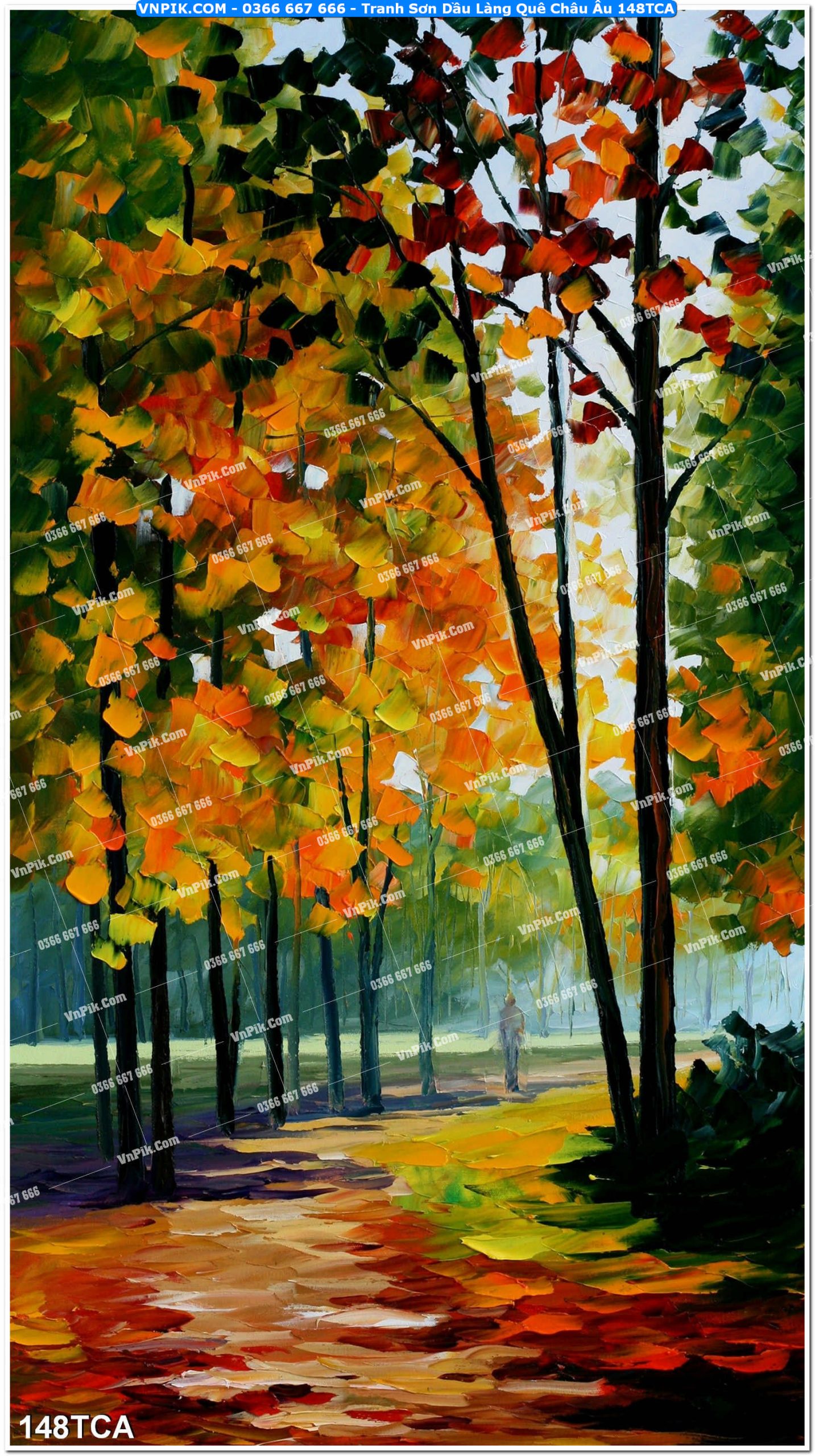 Tranh Sơn Dầu Làng Quê Châu Âu (148TCA)