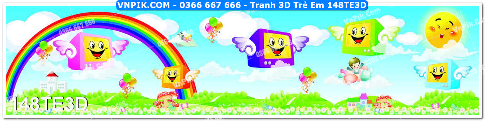 Tranh 3D Trẻ Em 148TE3D