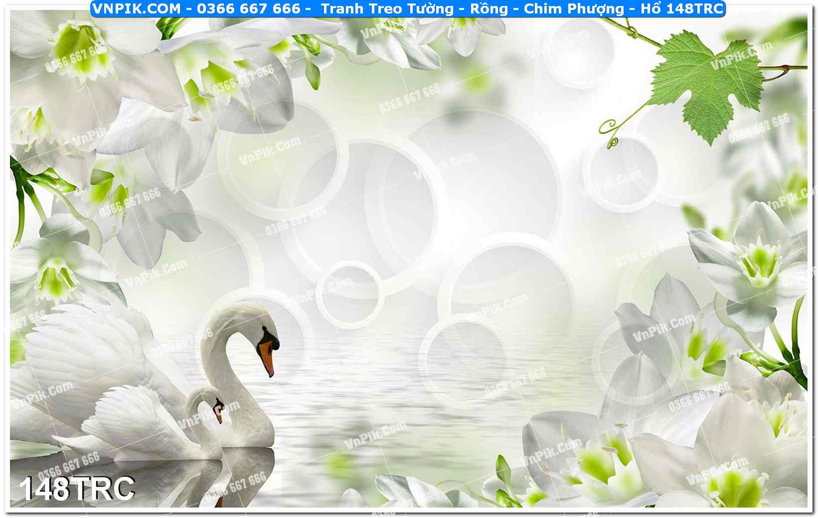 Tranh Treo Tường – Rồng – Chim Phượng – Hổ 148TRC