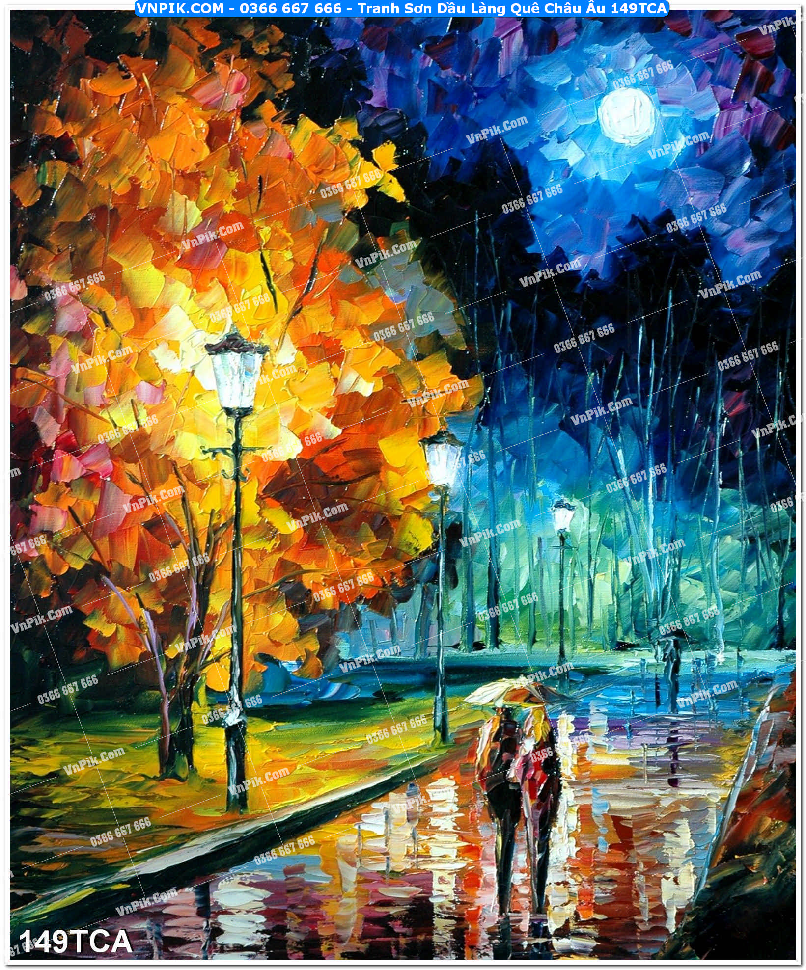 Tranh Sơn Dầu Làng Quê Châu Âu (149TCA)