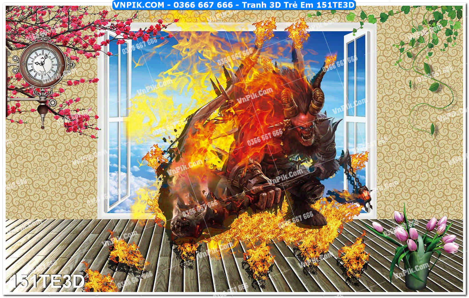 Tranh 3D Trẻ Em 151TE3D