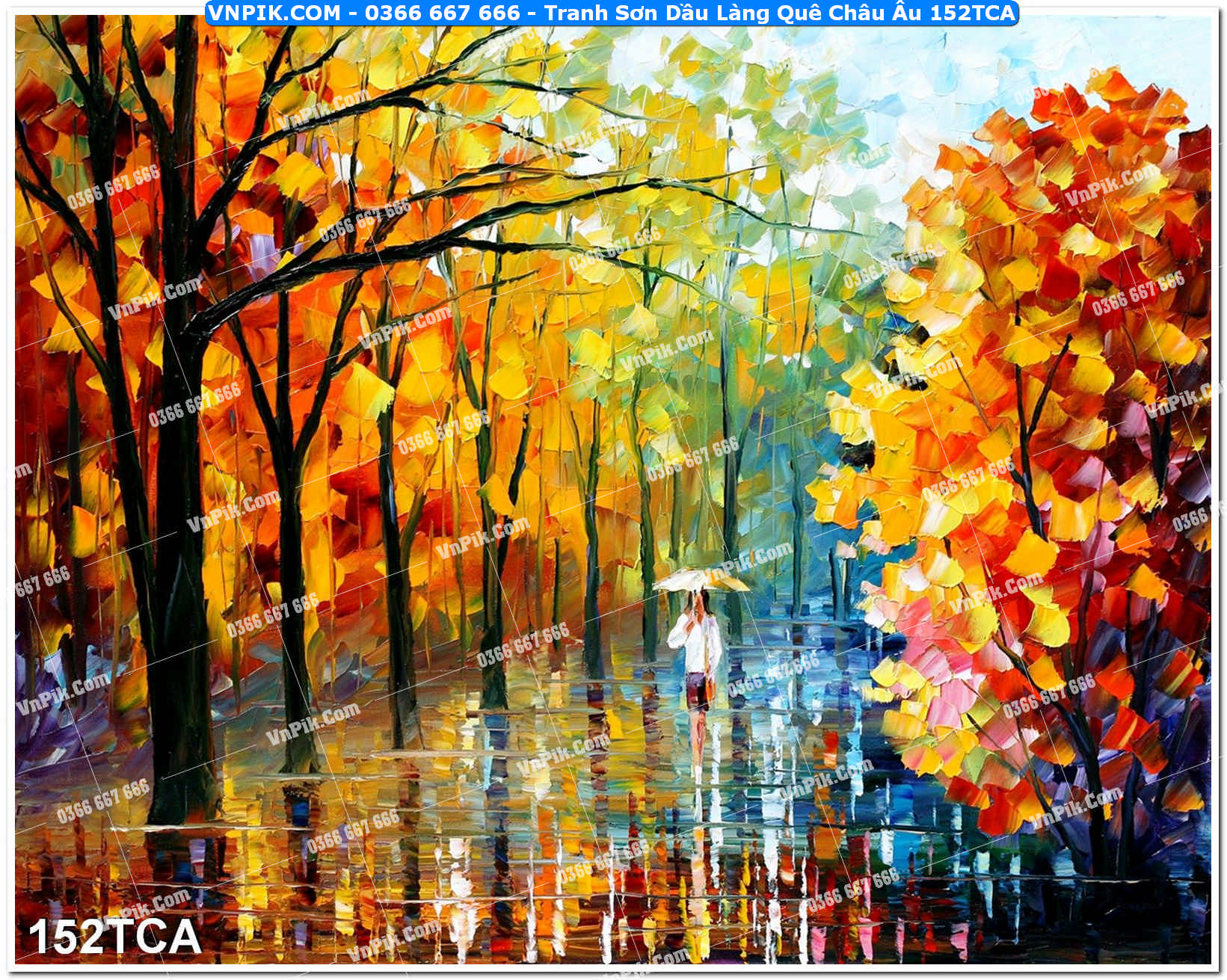 Tranh Sơn Dầu Làng Quê Châu Âu (152TCA)