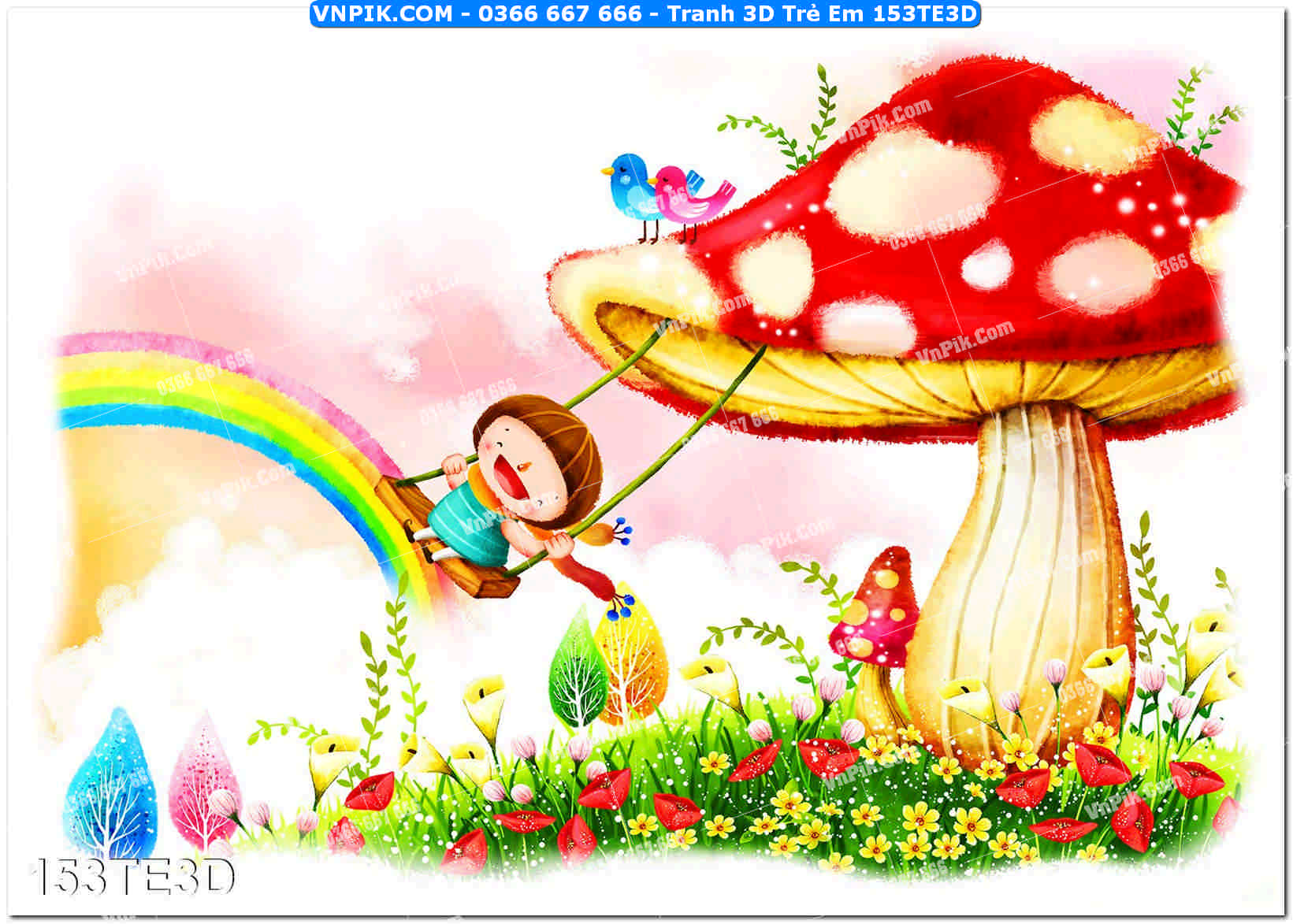 Tranh 3D Trẻ Em 153TE3D