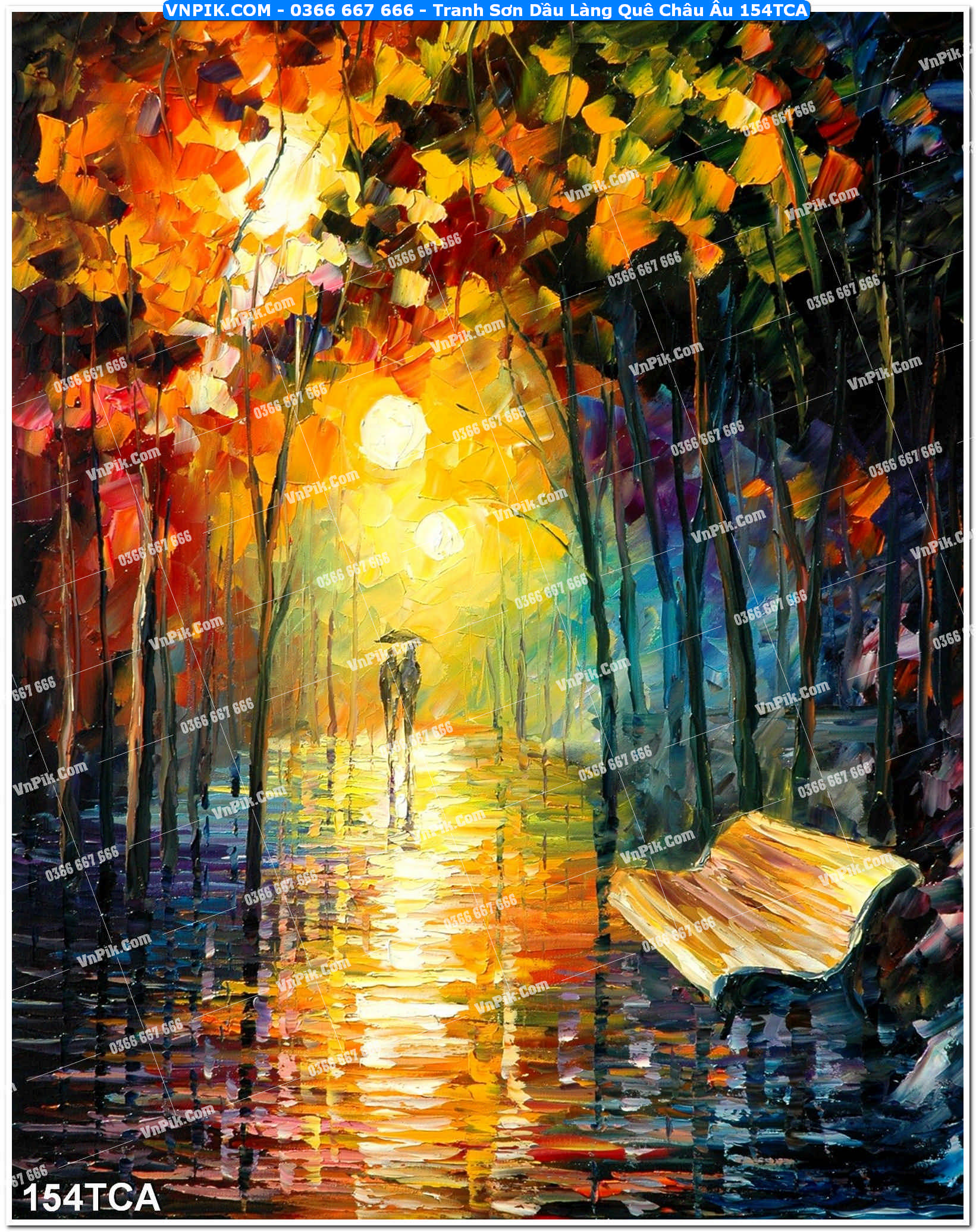 Tranh Sơn Dầu Làng Quê Châu Âu (154TCA)