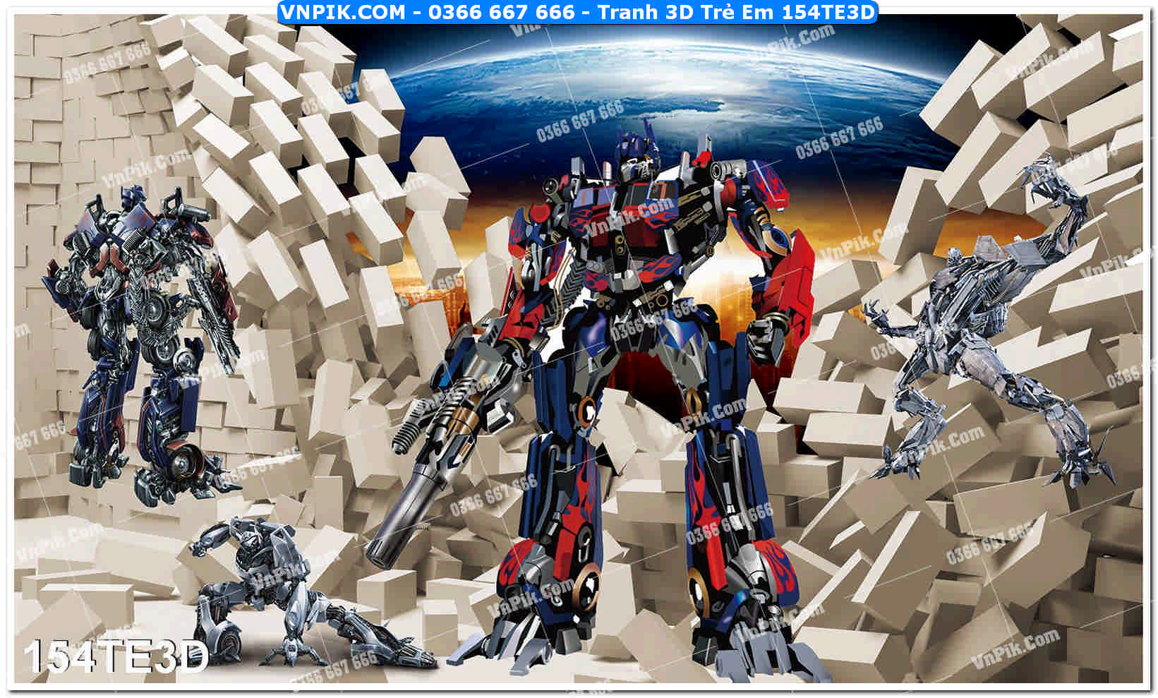 Tranh 3D Trẻ Em 154TE3D