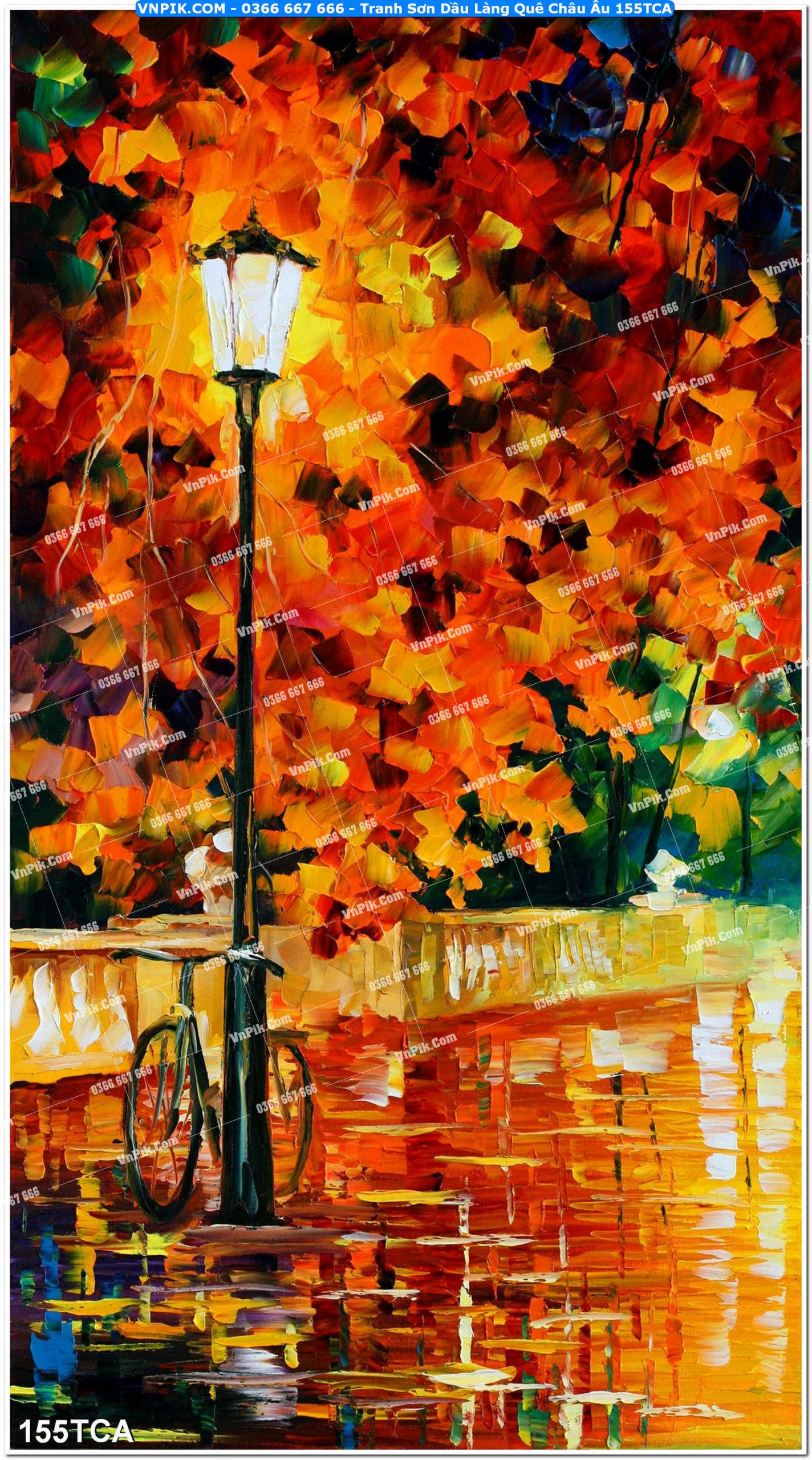 Tranh Sơn Dầu Làng Quê Châu Âu (155TCA)