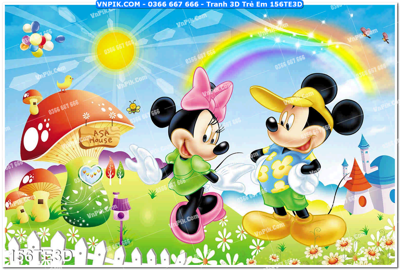 Tranh 3D Trẻ Em 156TE3D