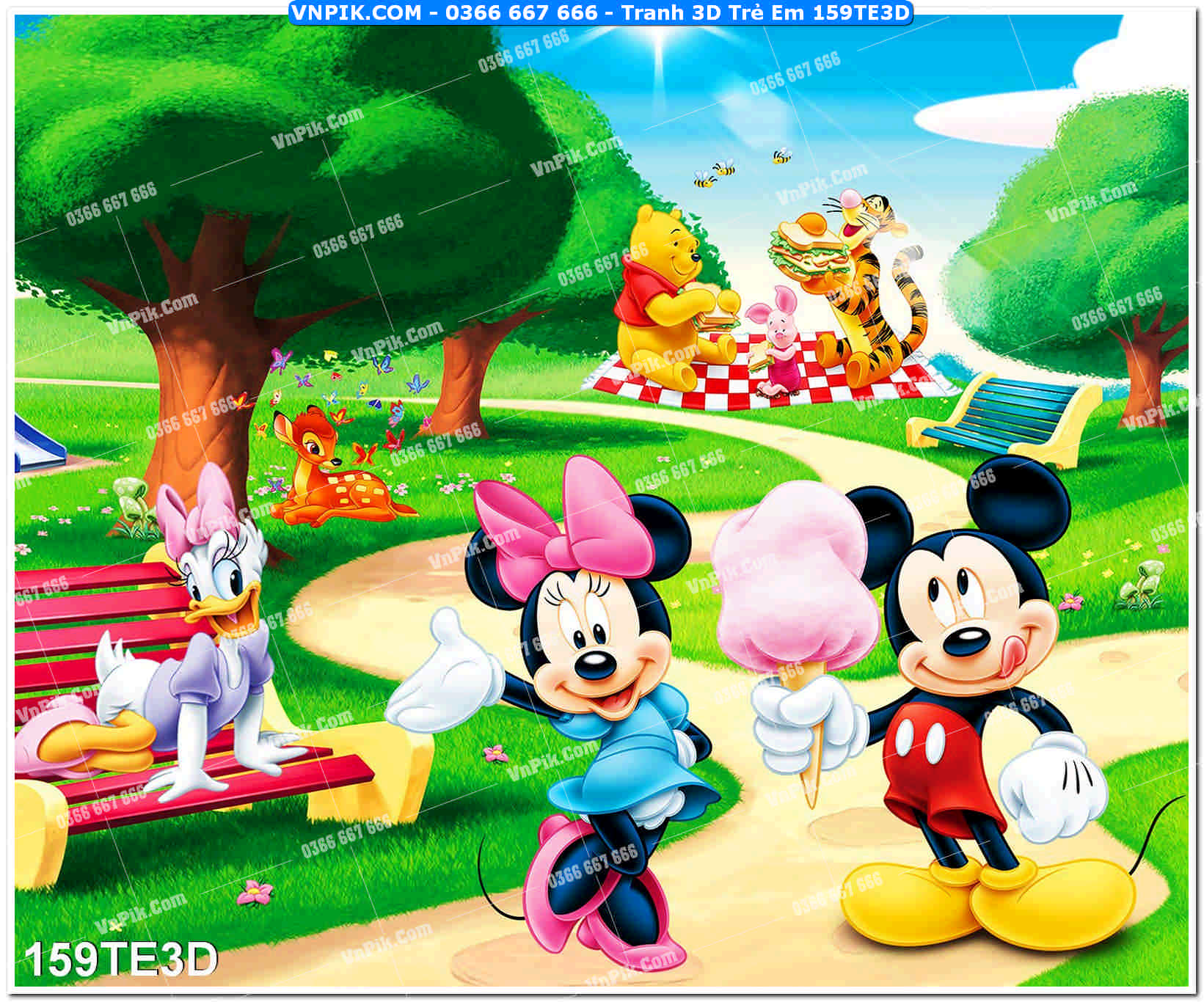 Tranh 3D Trẻ Em 159TE3D