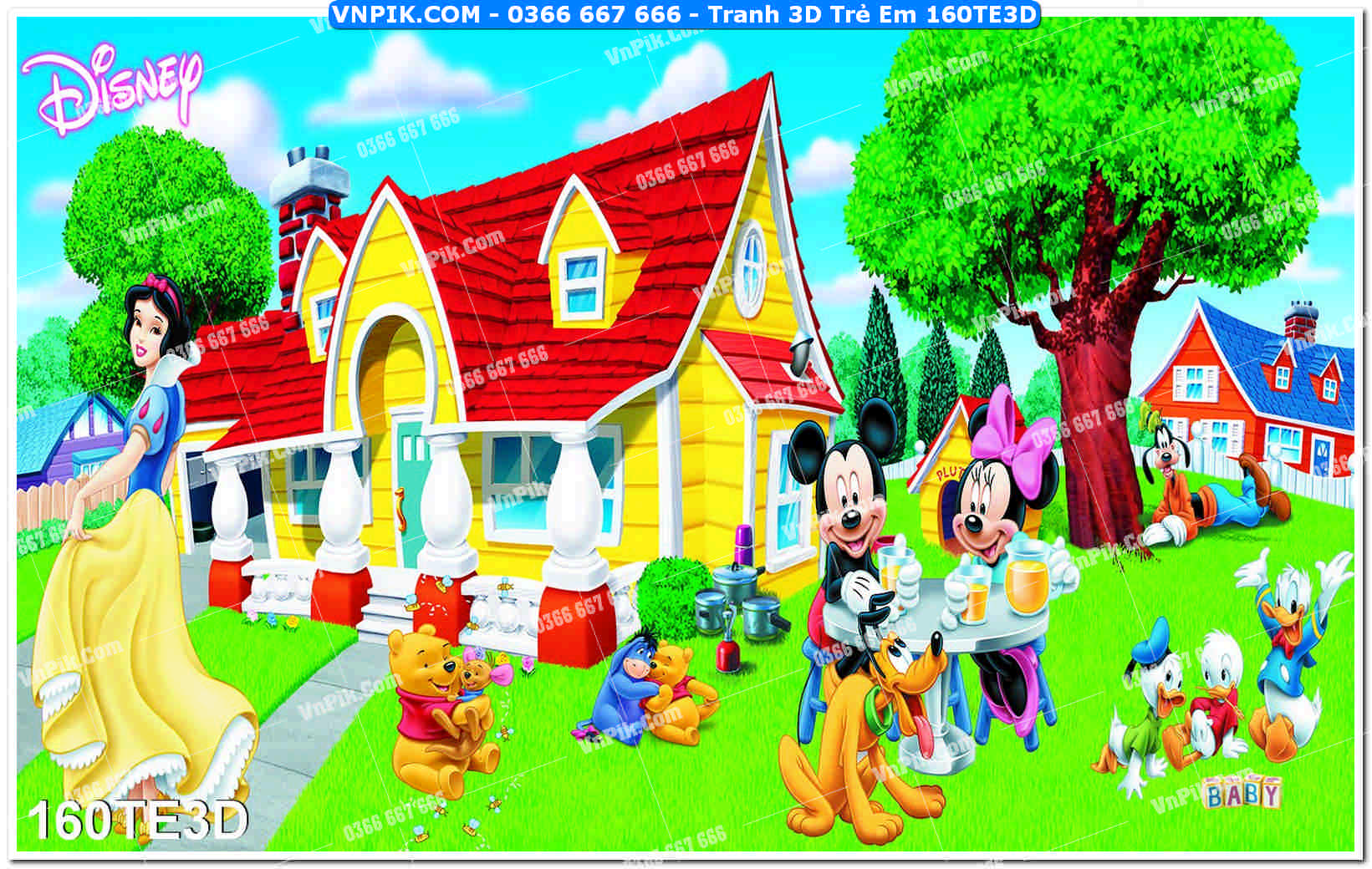 Tranh 3D Trẻ Em 160TE3D