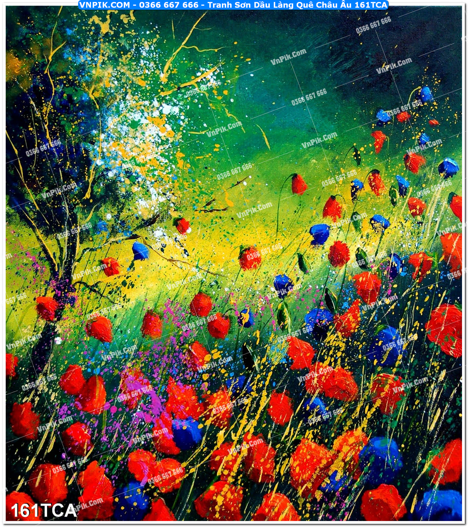 Tranh Sơn Dầu Làng Quê Châu Âu (161TCA)