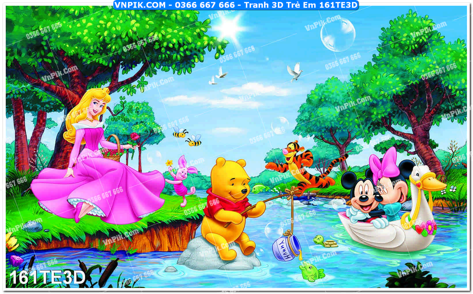 Tranh 3D Trẻ Em 161TE3D