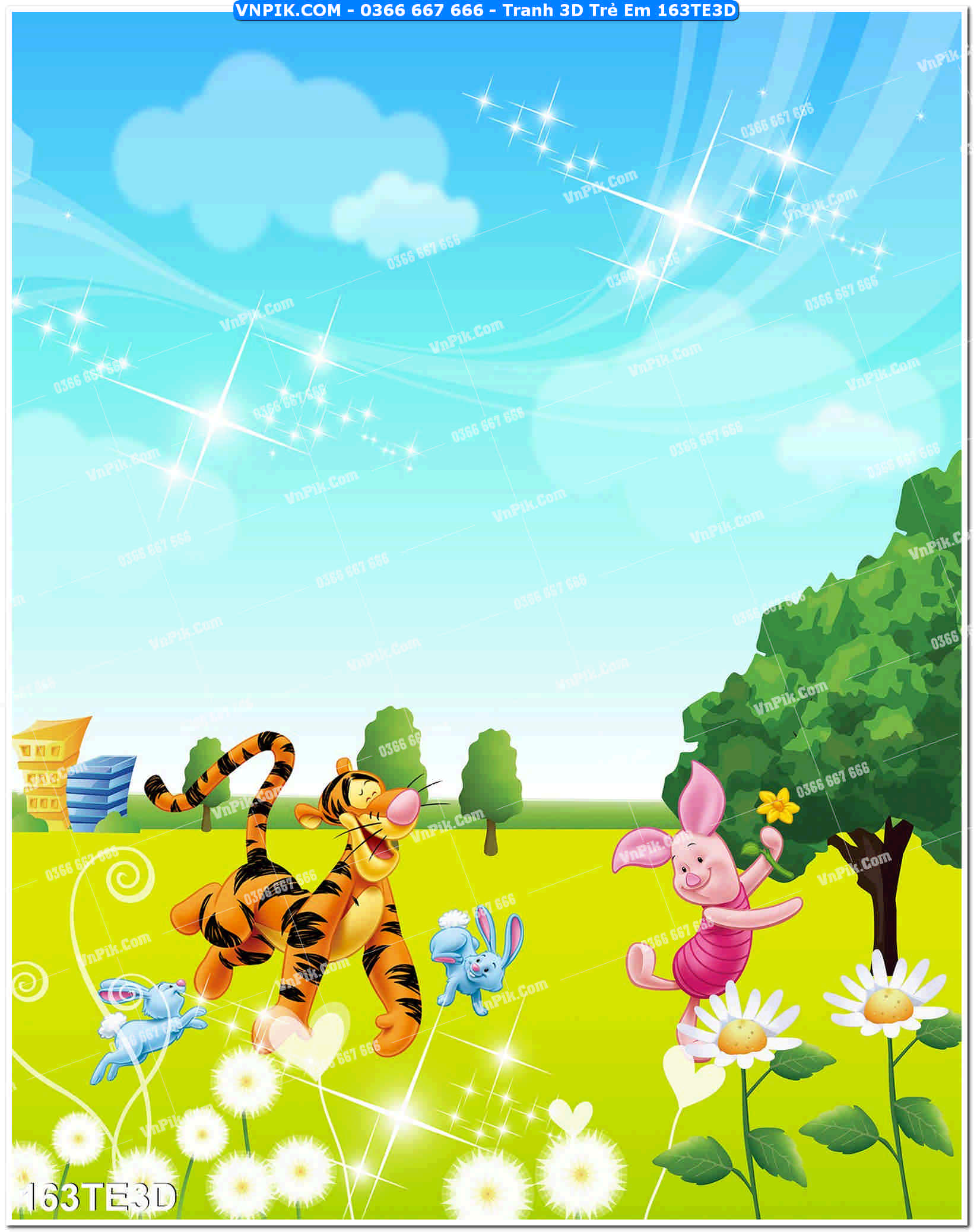 Tranh 3D Trẻ Em 163TE3D