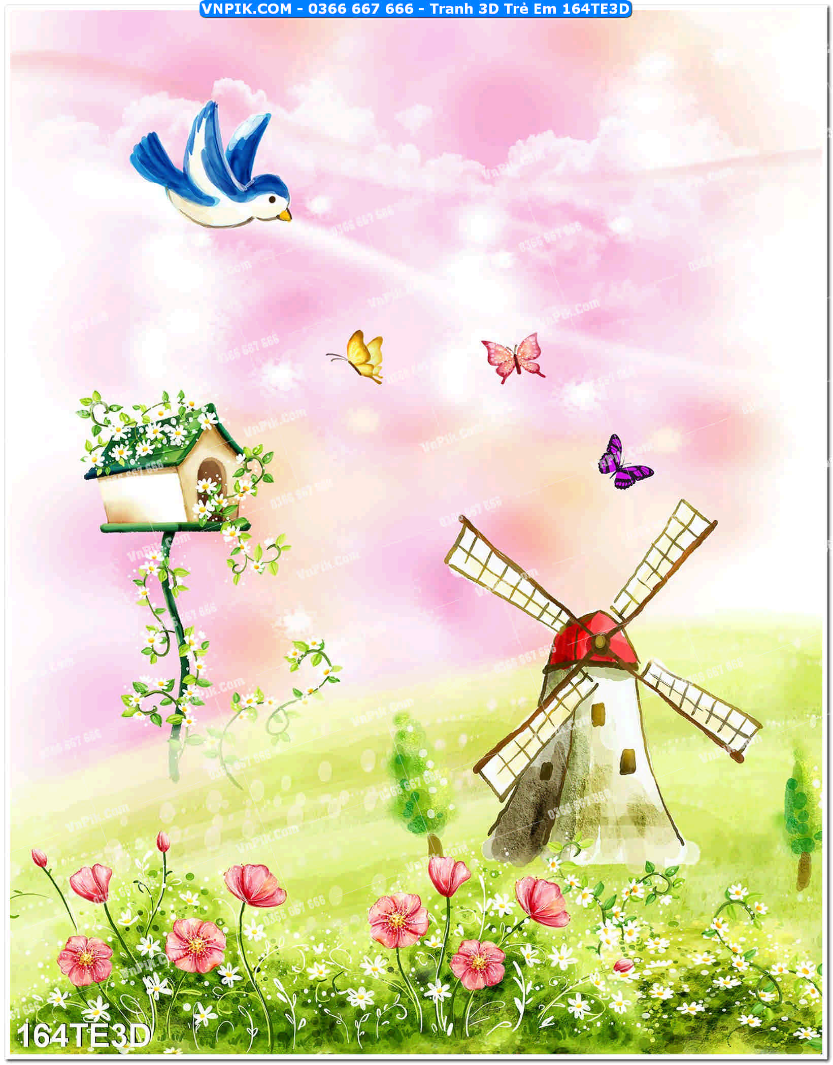 Tranh 3D Trẻ Em 164TE3D