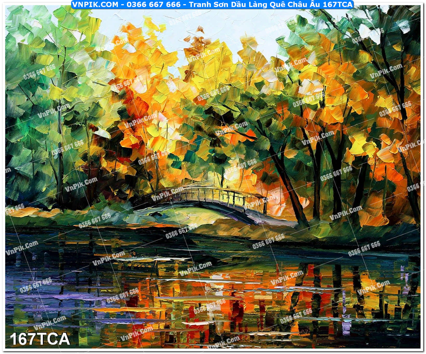 Tranh Sơn Dầu Làng Quê Châu Âu (167TCA)