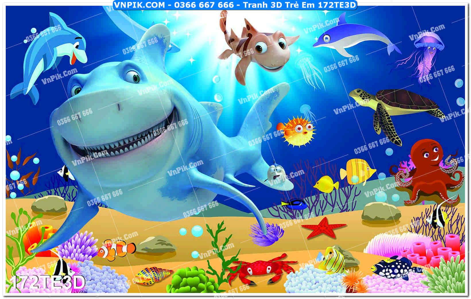 Tranh 3D Trẻ Em 172TE3D