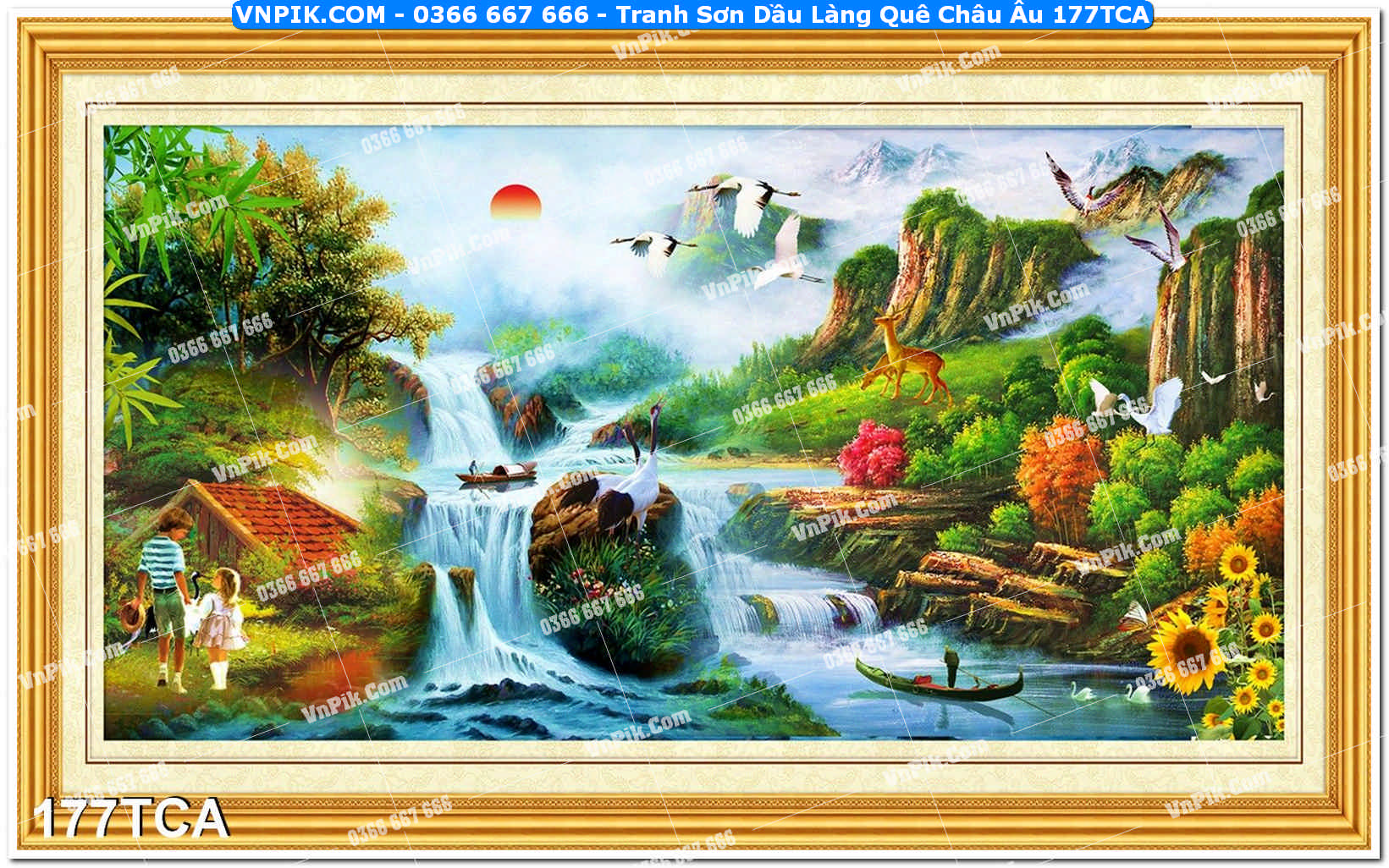 Tranh Sơn Dầu Làng Quê Châu Âu (177TCA)