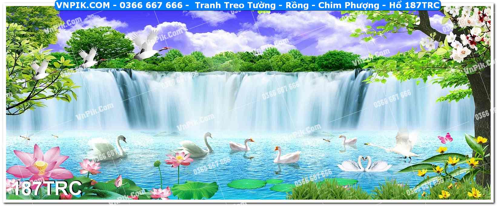 Tranh Treo Tường – Rồng – Chim Phượng – Hổ 187TRC